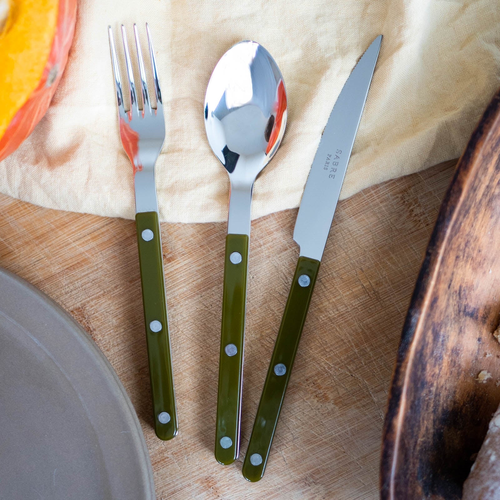 Bistrot Solid, Green fern - Soup spoon
