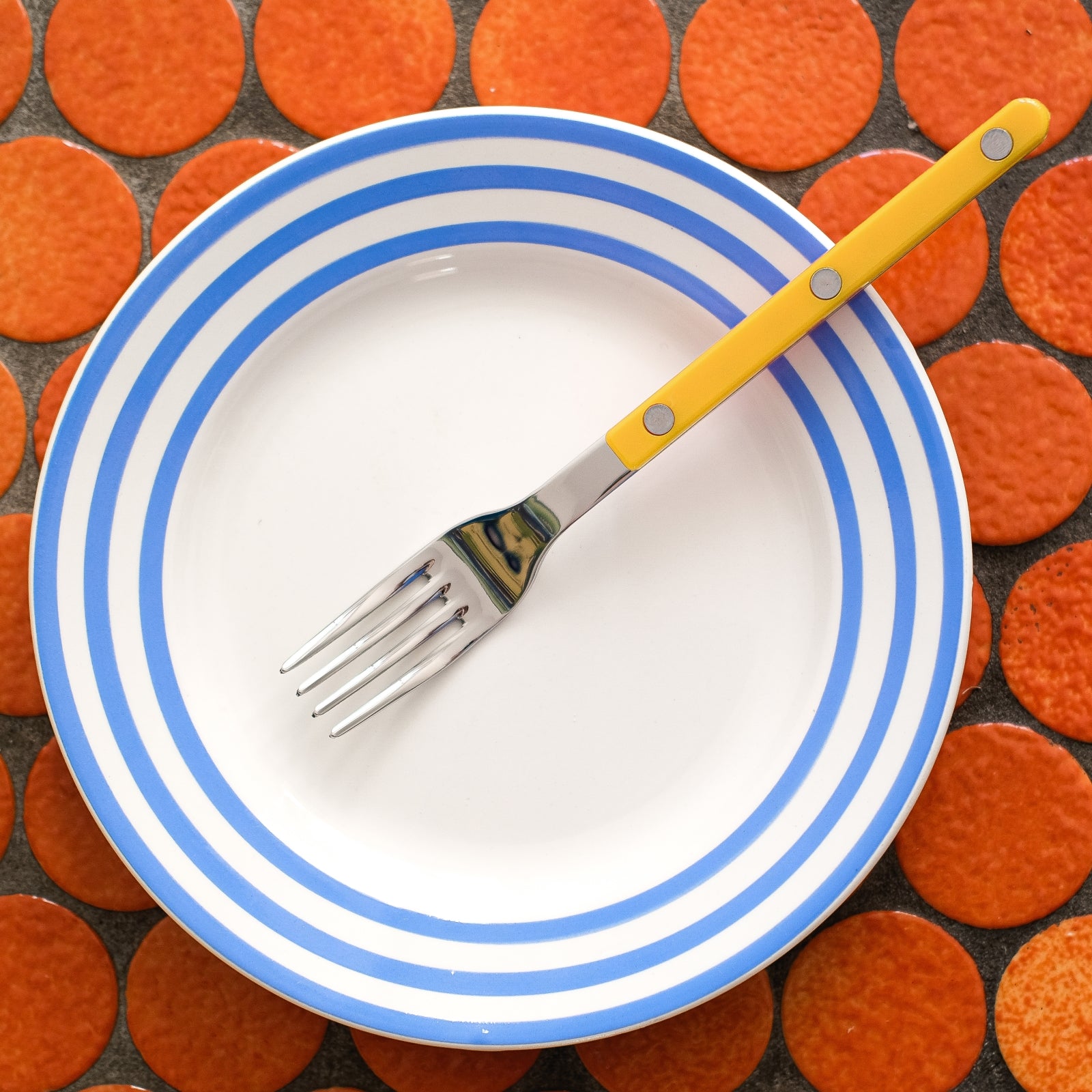 Bistrot Uni, Jaune - Fourchette à dessert