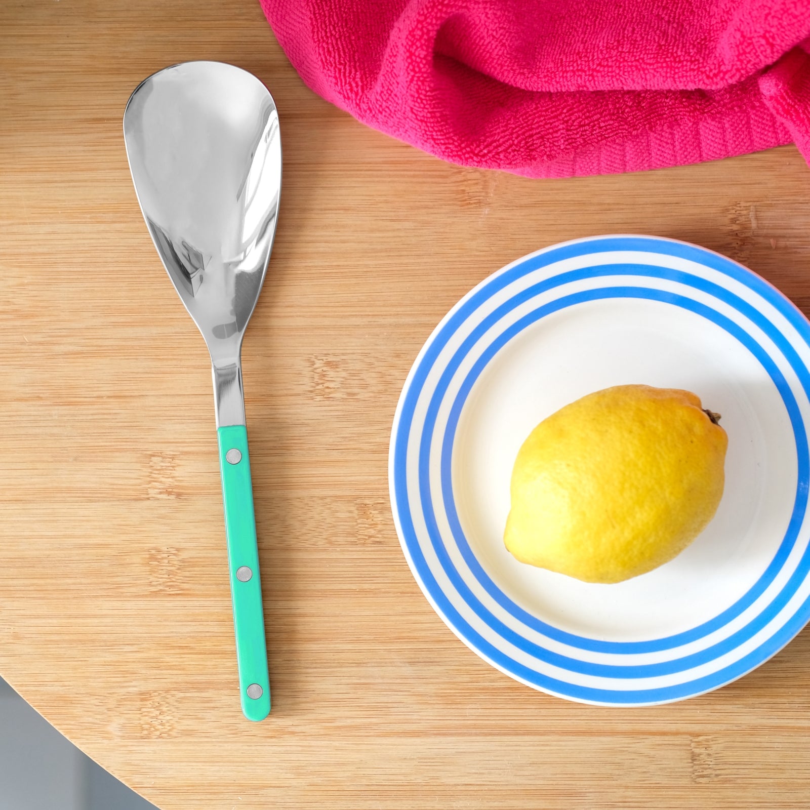 Bistrot Uni, Vert pastel - Cuillère à riz