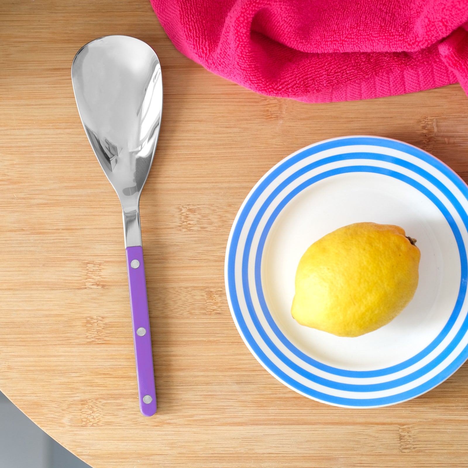 Bistrot Uni, Mauve - Cuillère à riz