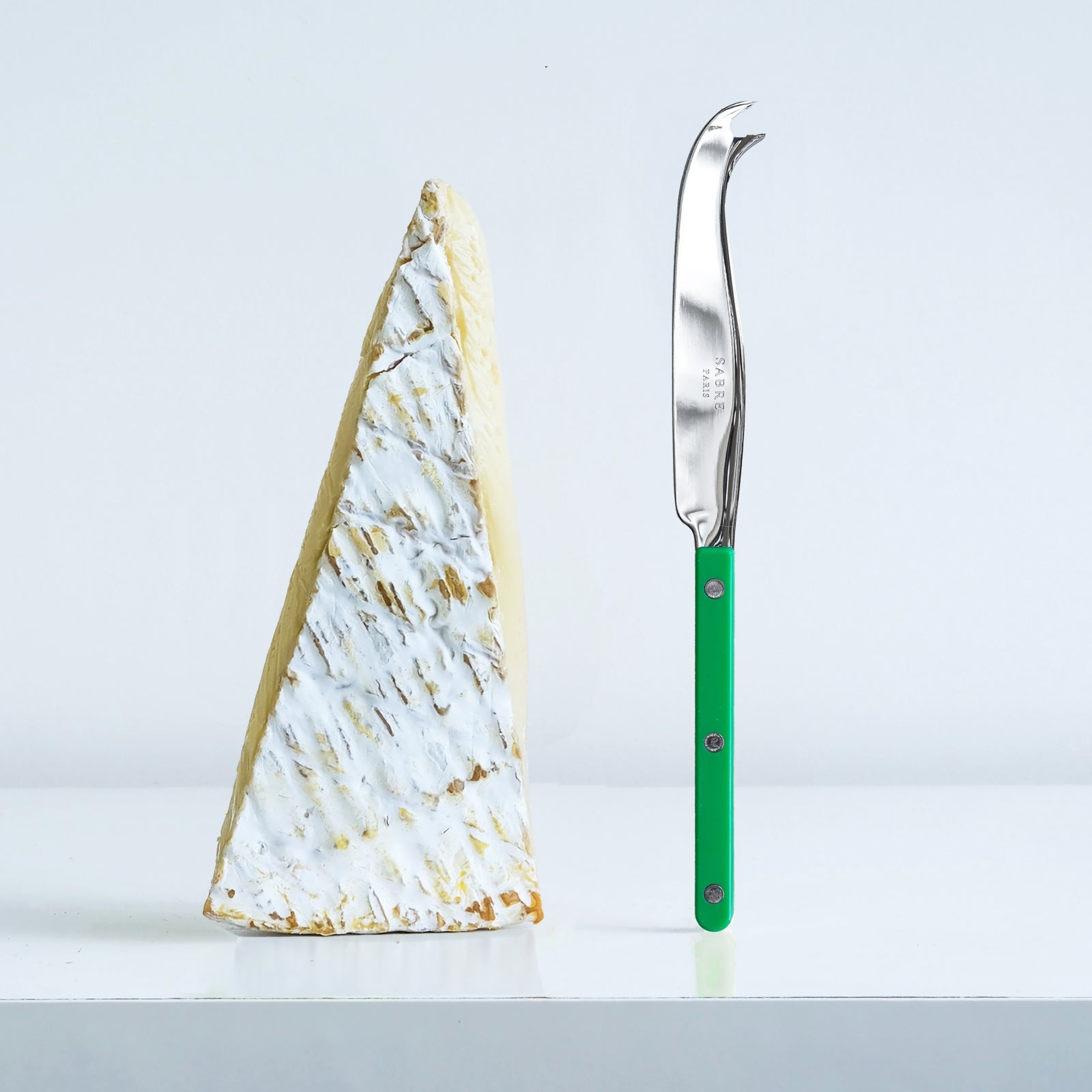 Bistrot Uni, Vert jardin - Couteau à fromage GM