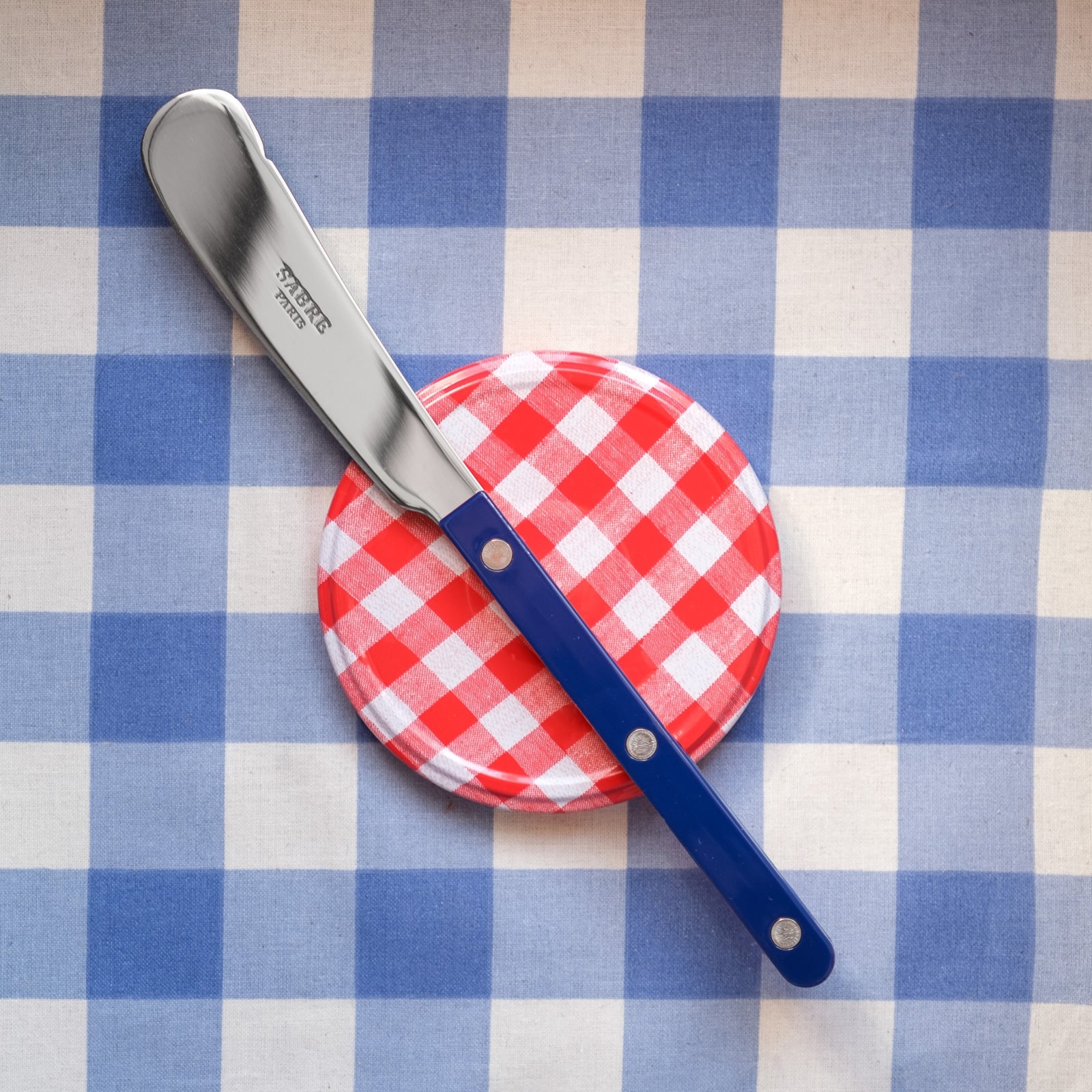 Bistrot Uni, Bleu marine - Couteau à beurre