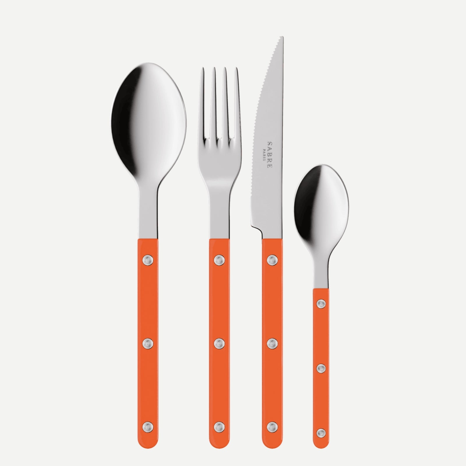 Bistrot Solid, Orange - 24 pieces cutlery set