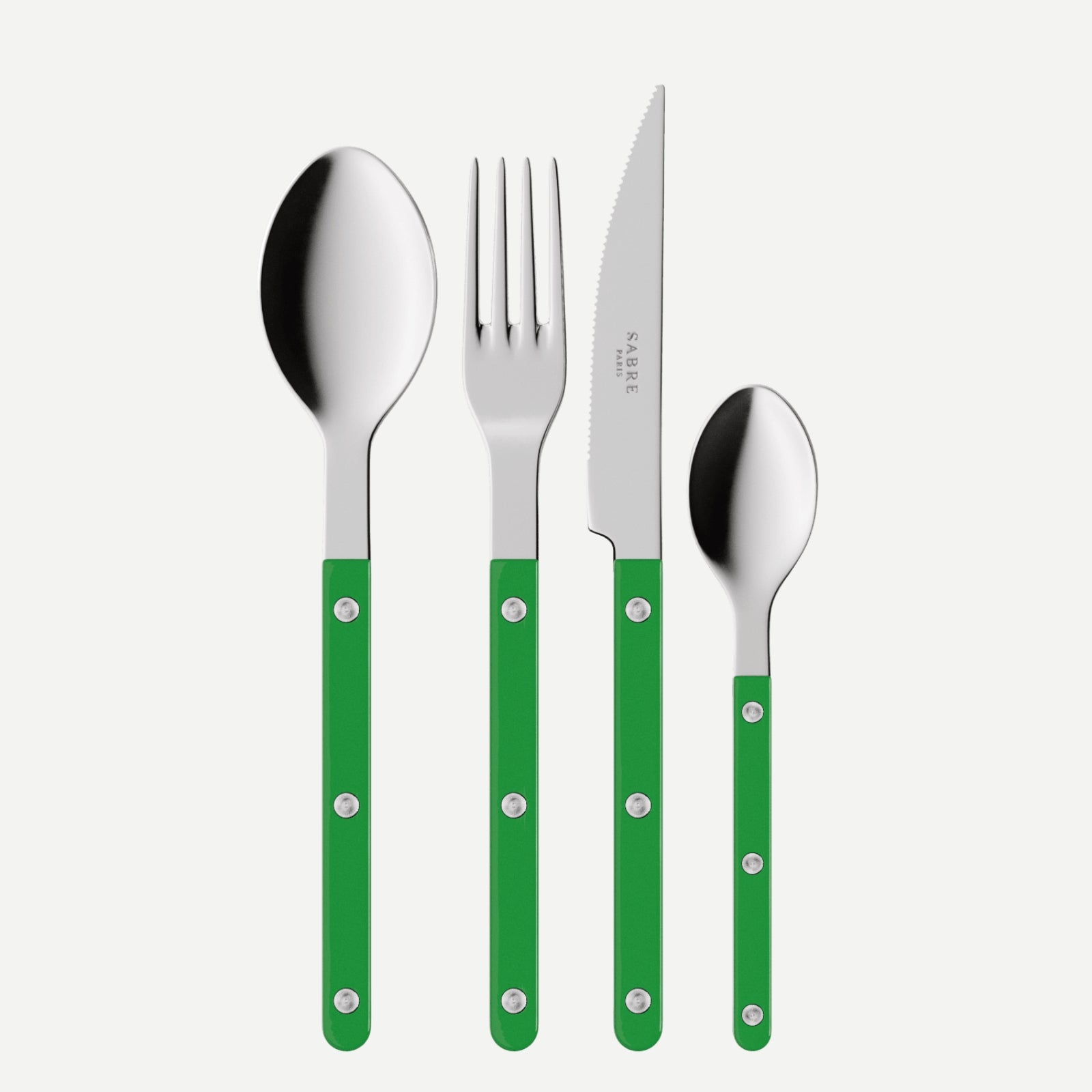 Bistrot Solid, Garden green - 24 pieces cutlery set