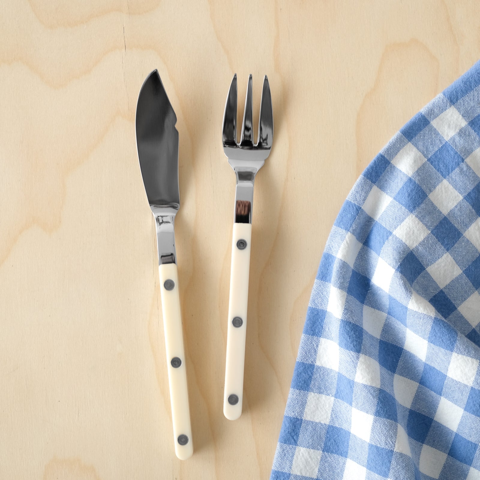 Bistrot Solid, Ivory - Fish set