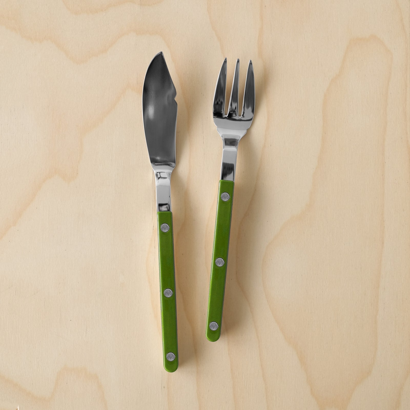 Bistrot Solid, Green - Fish set