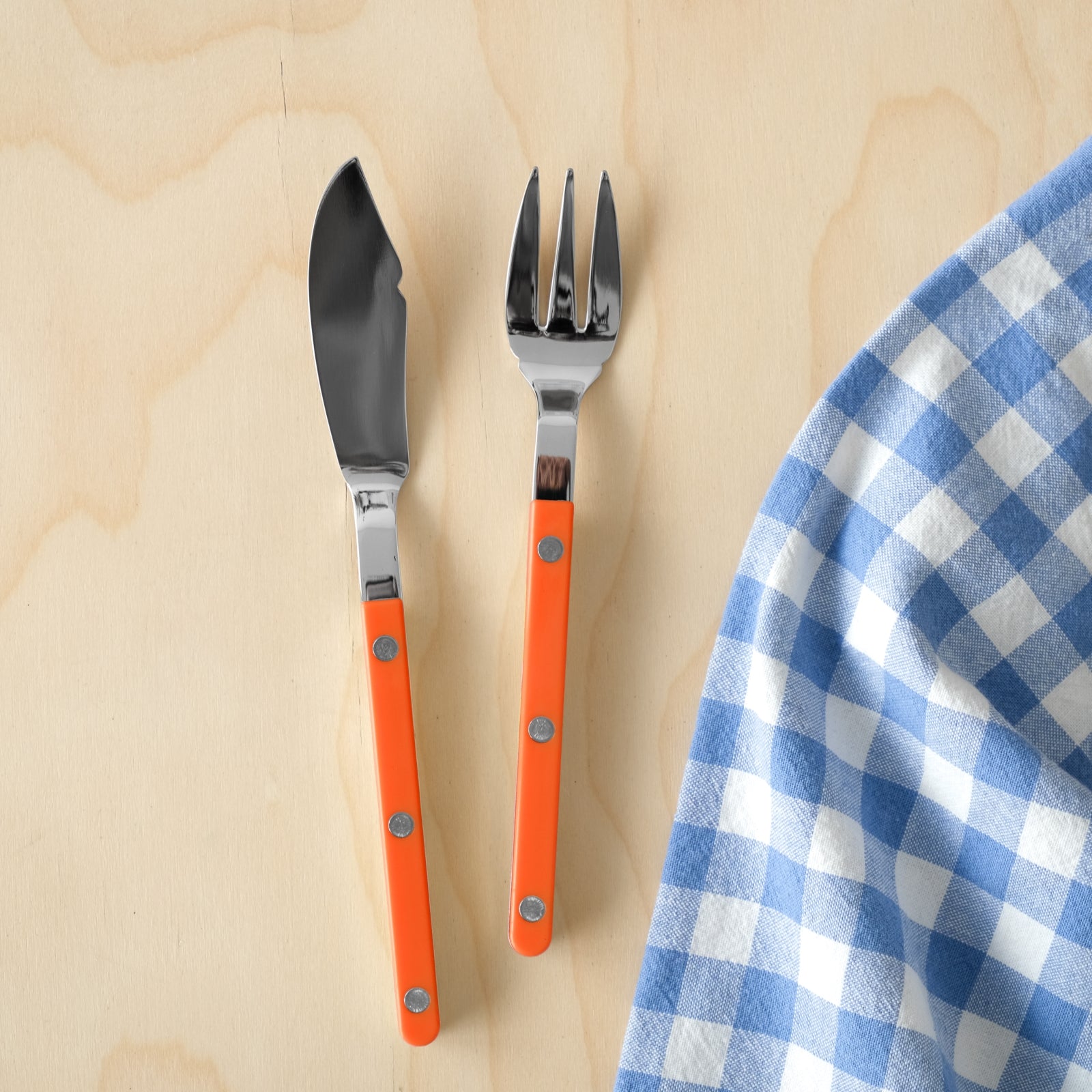 Bistrot Uni, Orange - Couverts à poisson