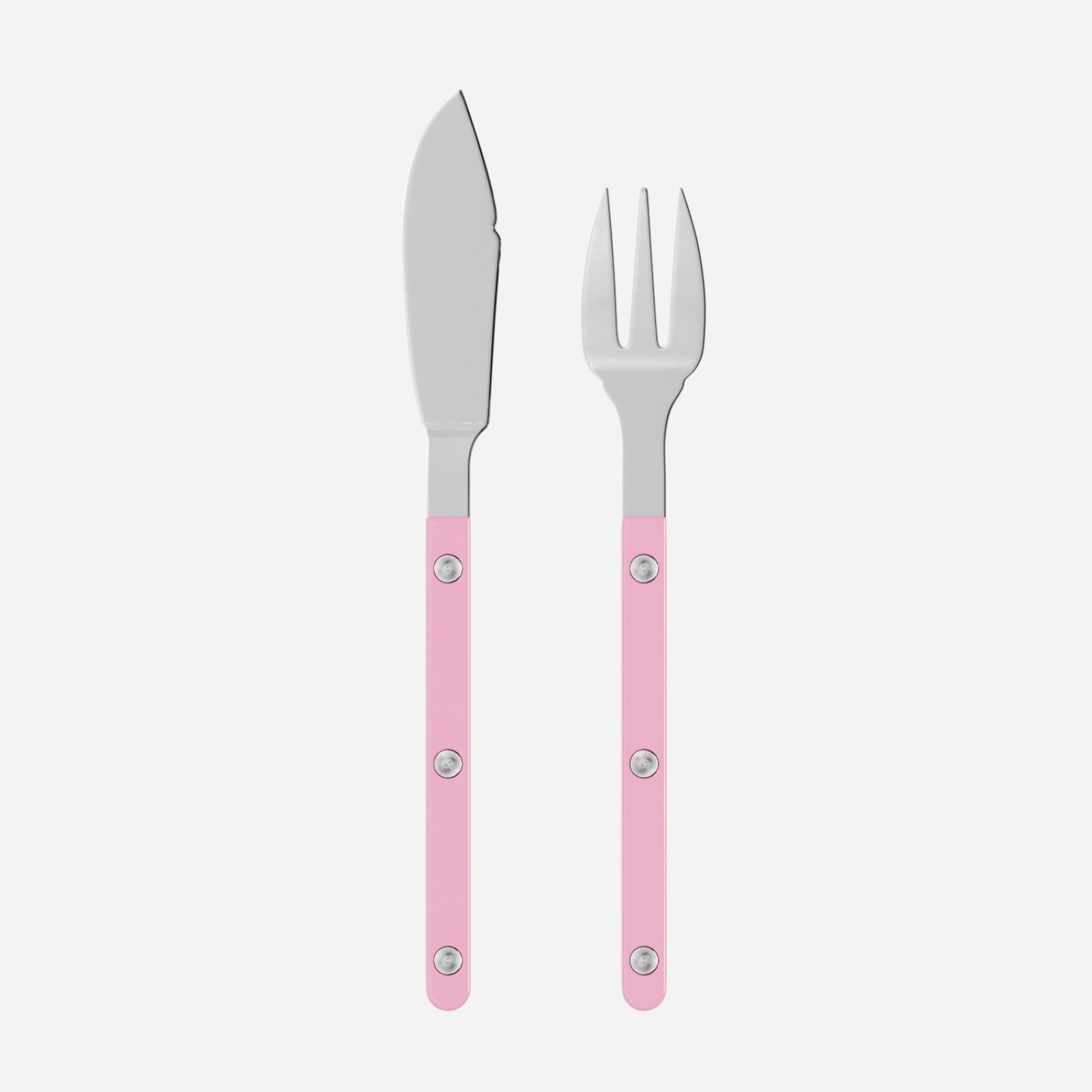 Bistrot Solid, Pink - Fish set