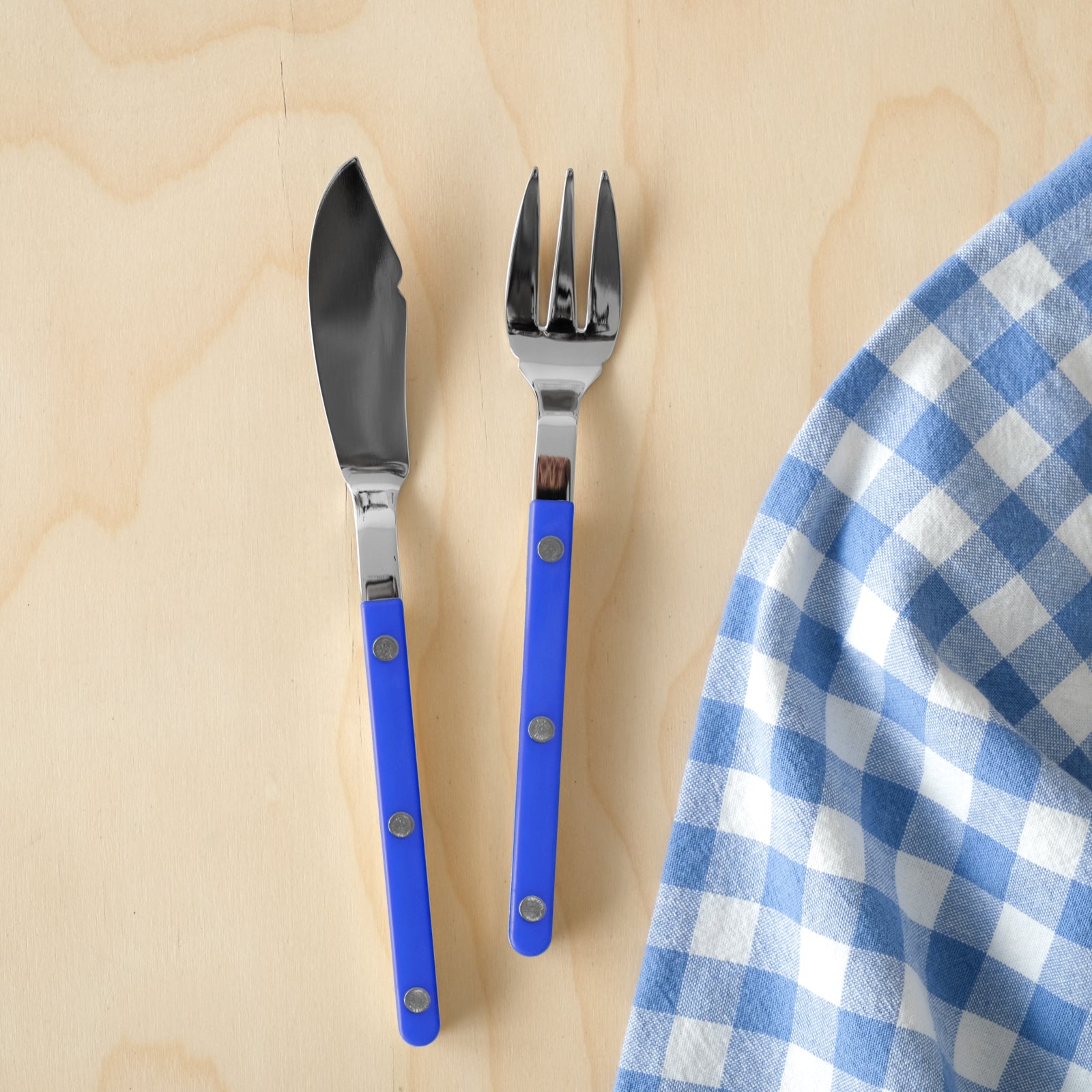 Bistrot Solid, Lapis blue - Fish set