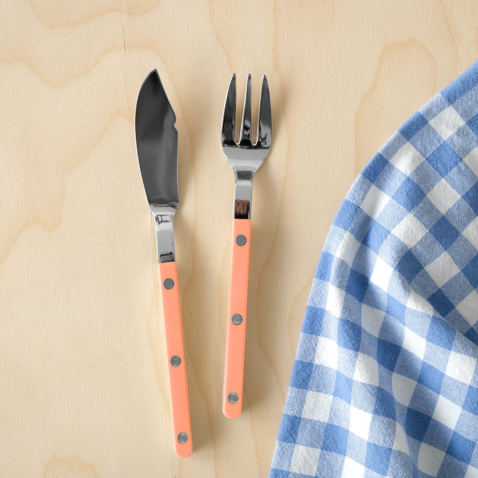 Bistrot Uni, Rose nude - Couverts à poisson