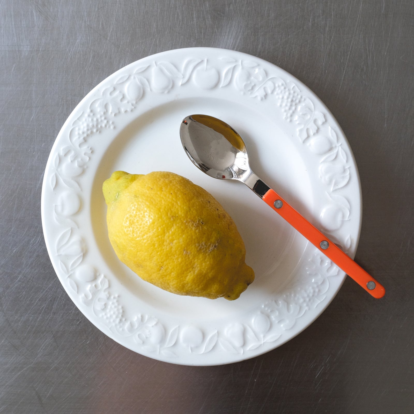 Bistrot Uni, Orange - Set de 4 couverts de table