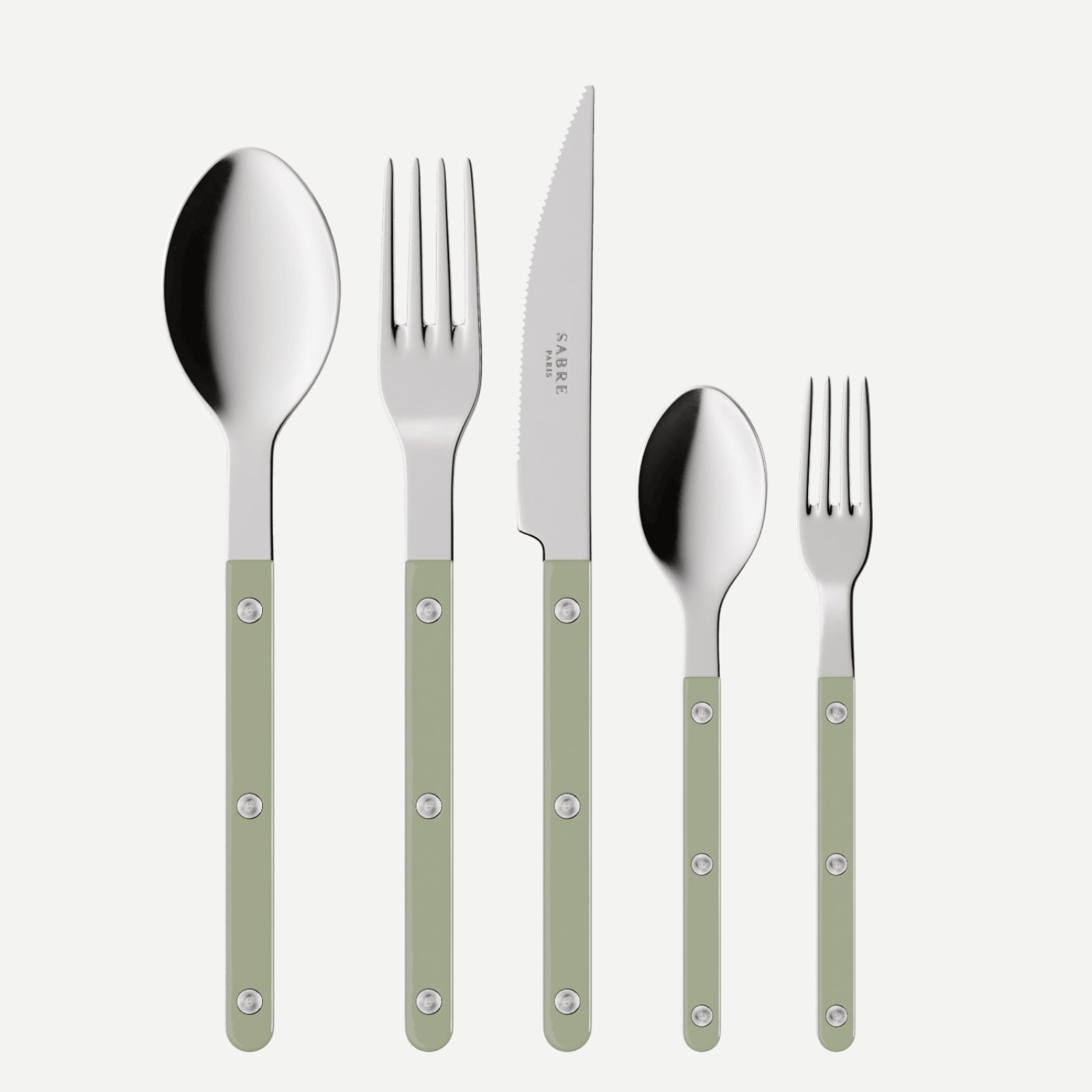 Bistrot Solid, Asparagus - 5 pieces cutlery set