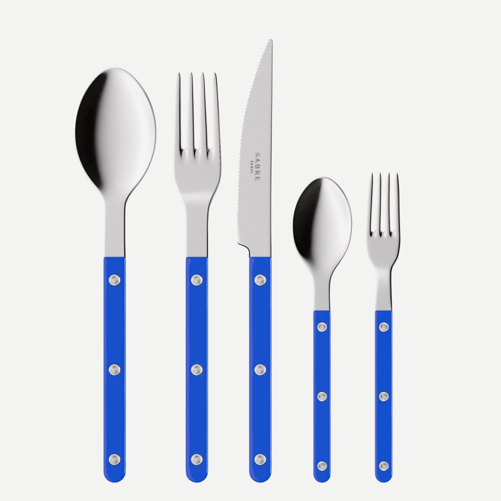 Bistrot Solid, Lapis blue - 5 pieces cutlery set
