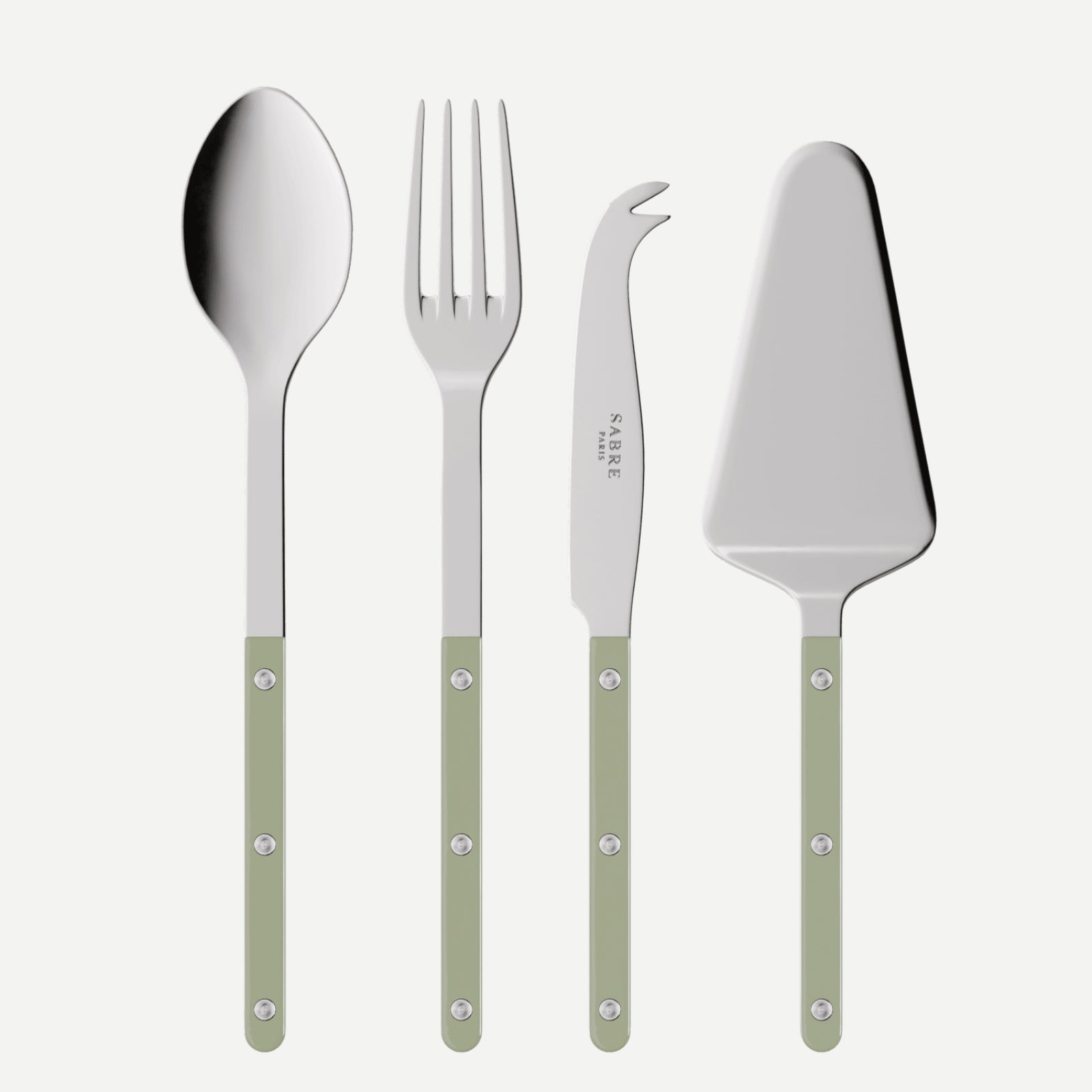Bistrot Uni, Asperge - Set Les Essentiels Bistrot - ensemble de 4 couverts de service