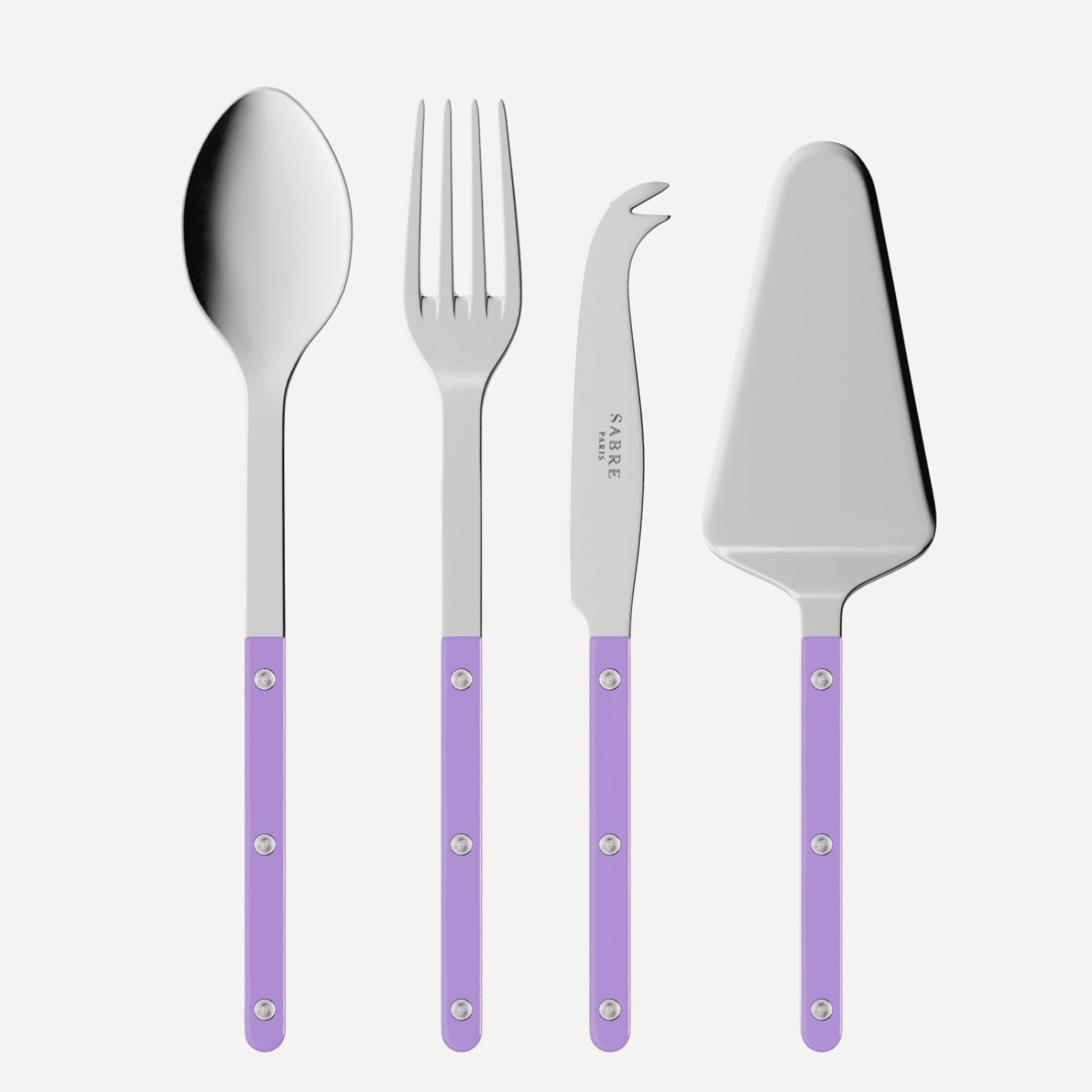 Bistrot Uni, Mauve - Set Les Essentiels Bistrot - ensemble de 4 couverts de service