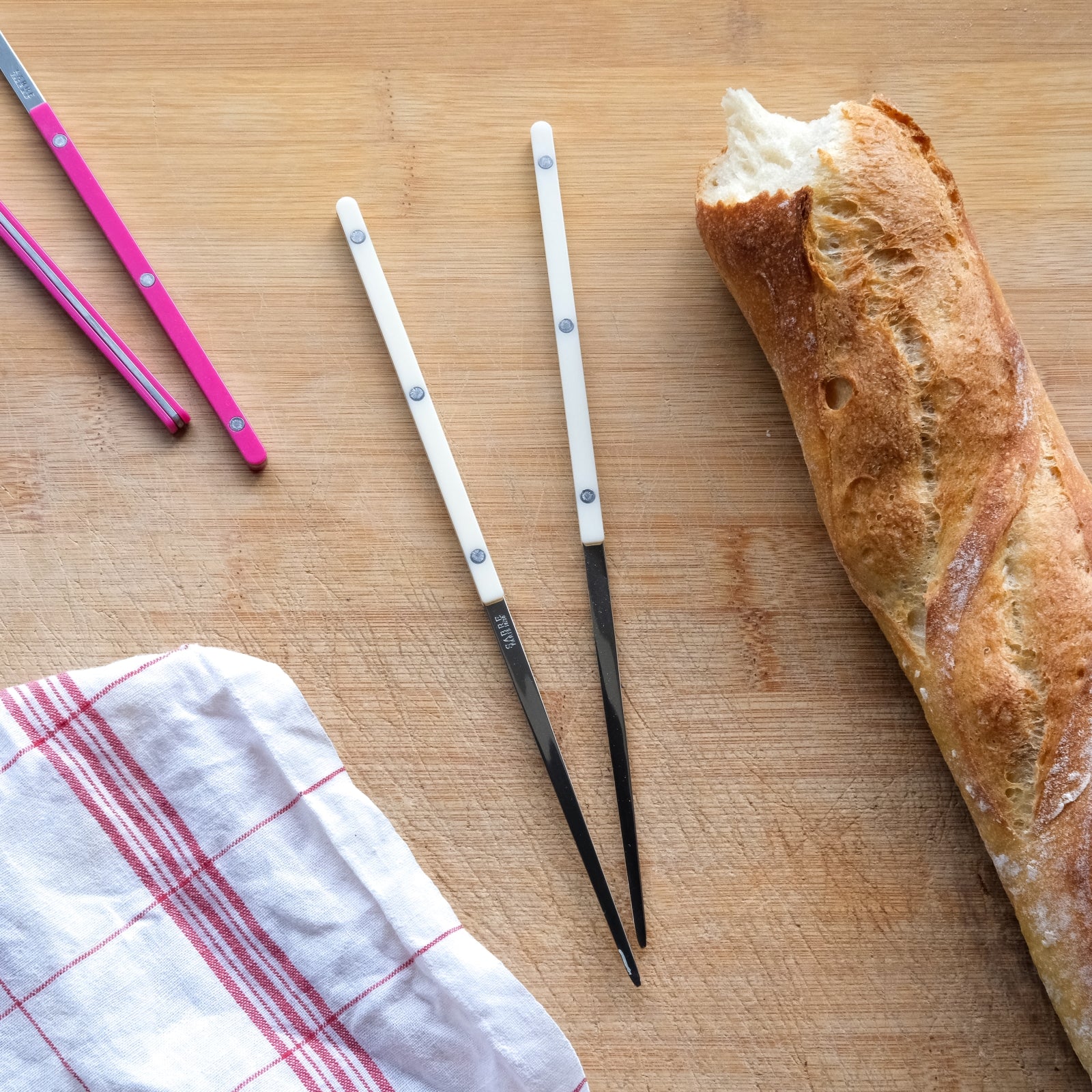 Bistrot Uni, Ivoire - Paire de baguettes