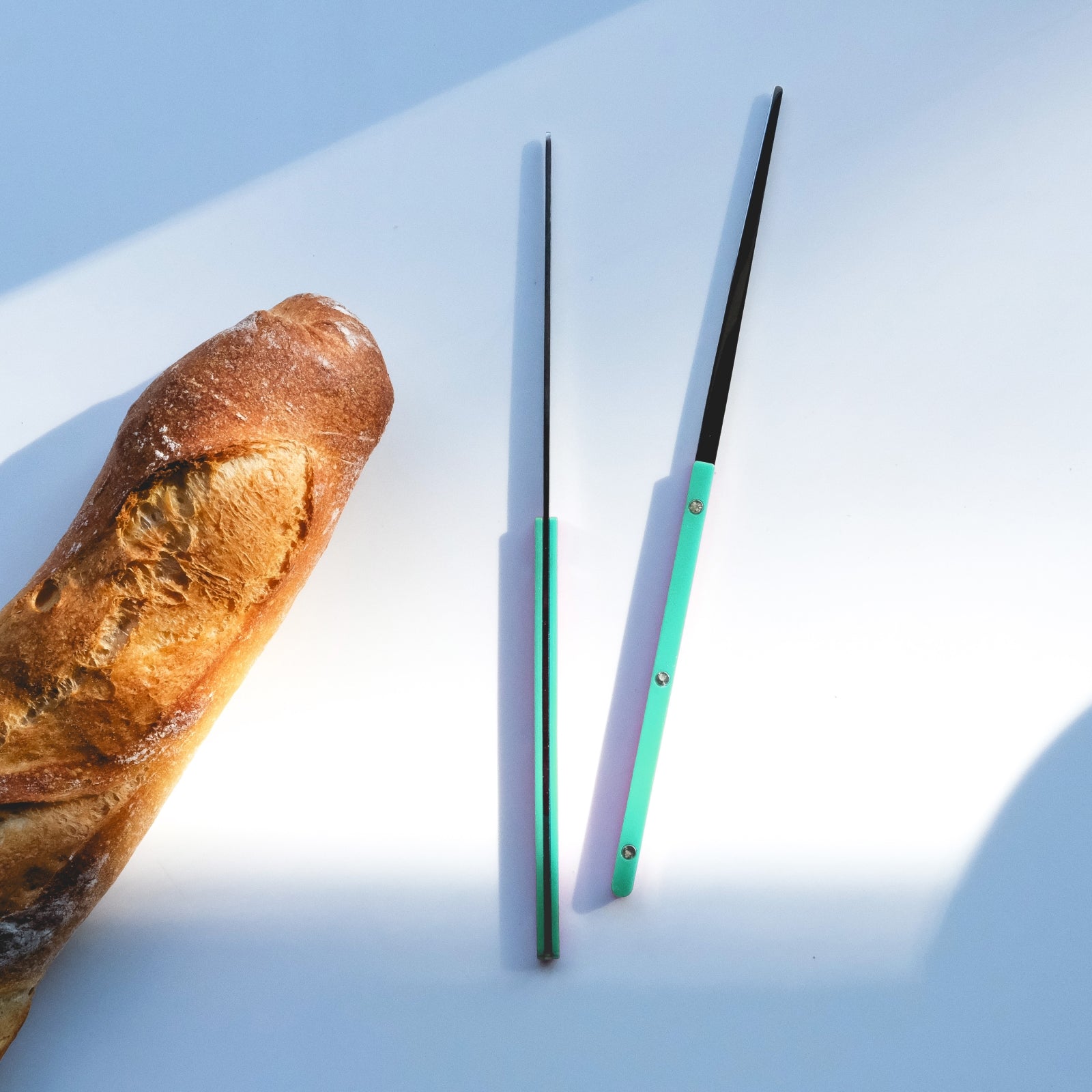 Bistrot Uni, Vert pastel - Paire de baguettes