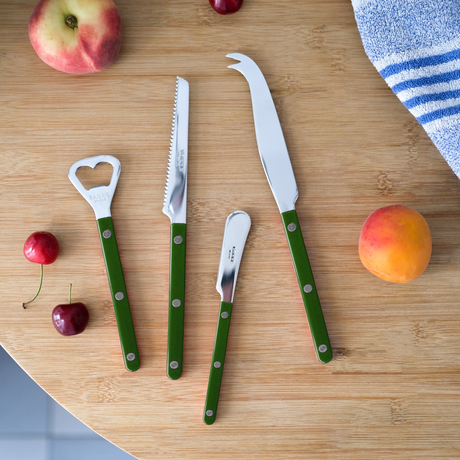 Bistrot Solid, Green - Bistrot aperitif set