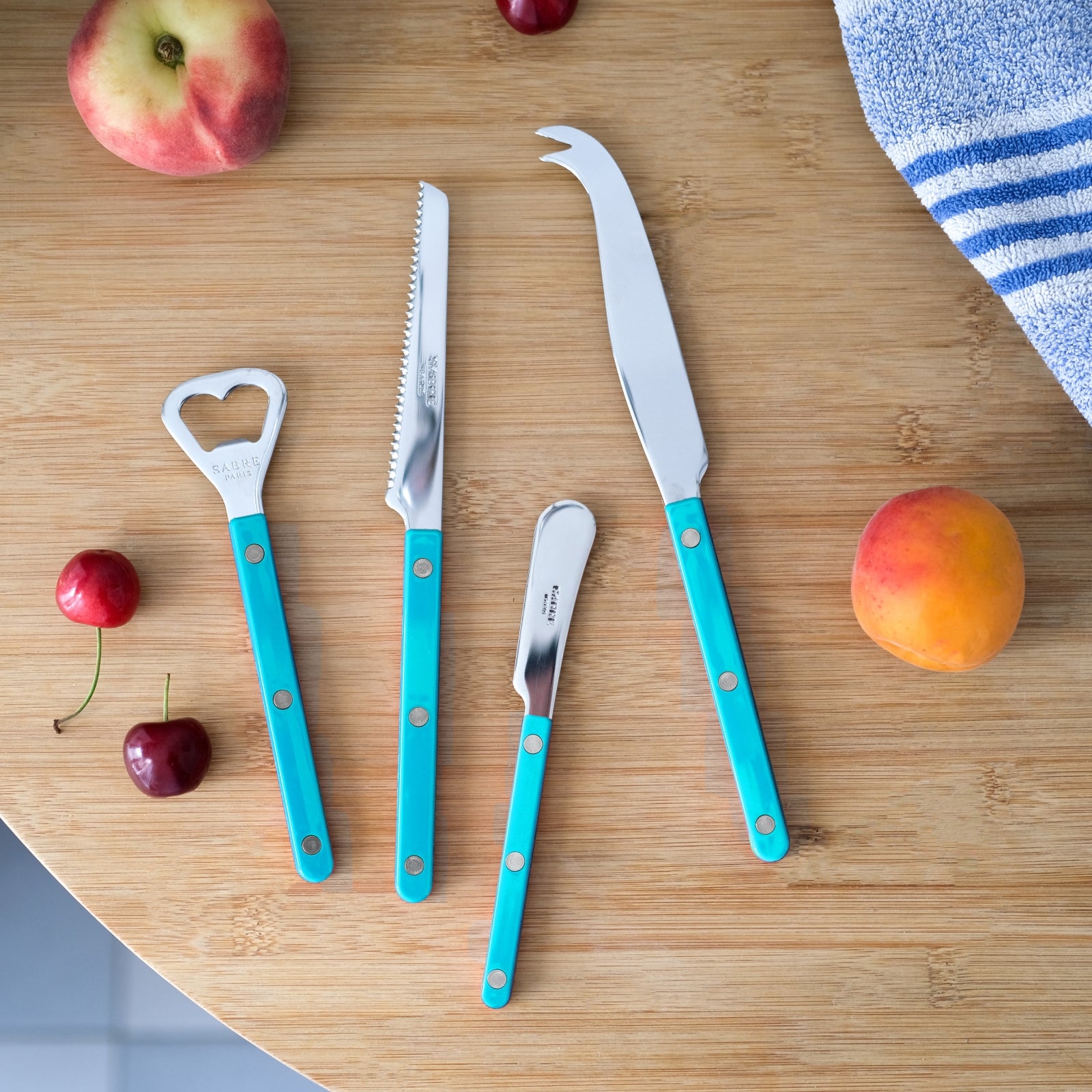 Bistrot Uni, Turquoise - Set apéro Bistrot