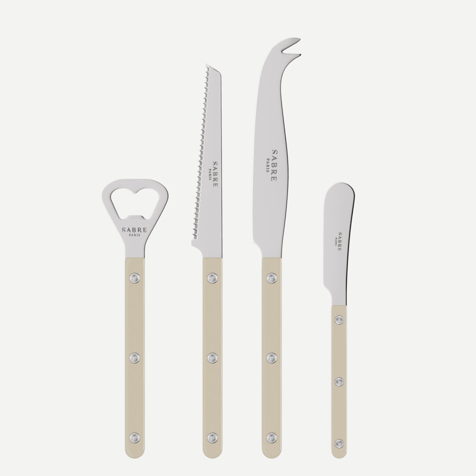 Bistrot Solid, Mastic Hellbeige - Aperitif-Set Bistrot