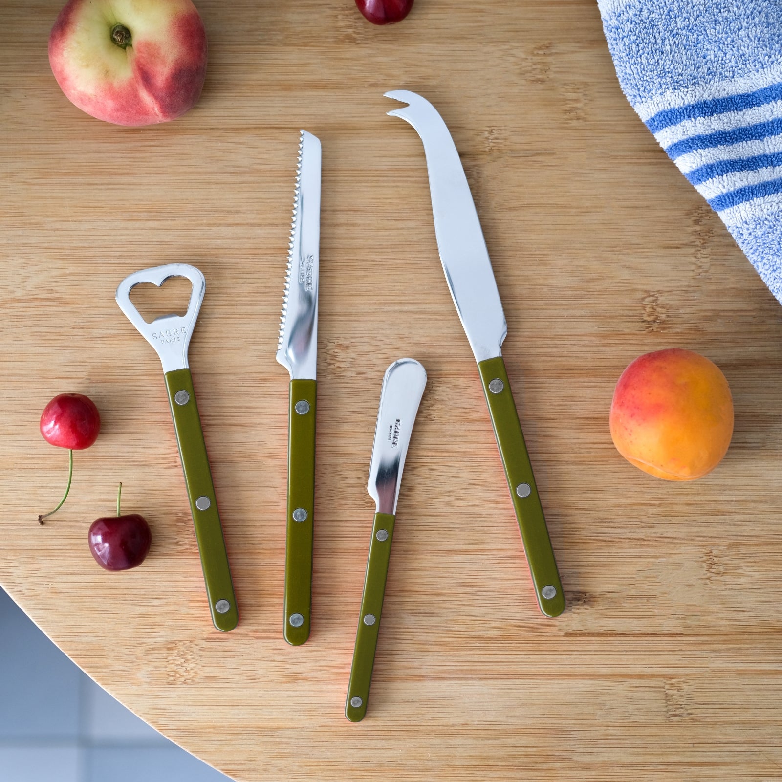 Bistrot Uni, Vert fougère - Set apéro Bistrot