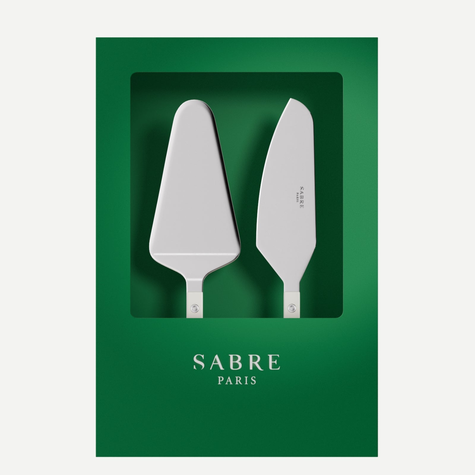 Bistrot Solid, White - Box of 2 tart servers