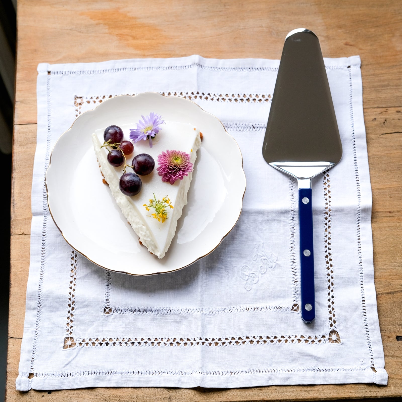 Bistrot Uni, Bleu marine - Coffret de 2 pelles à tarte