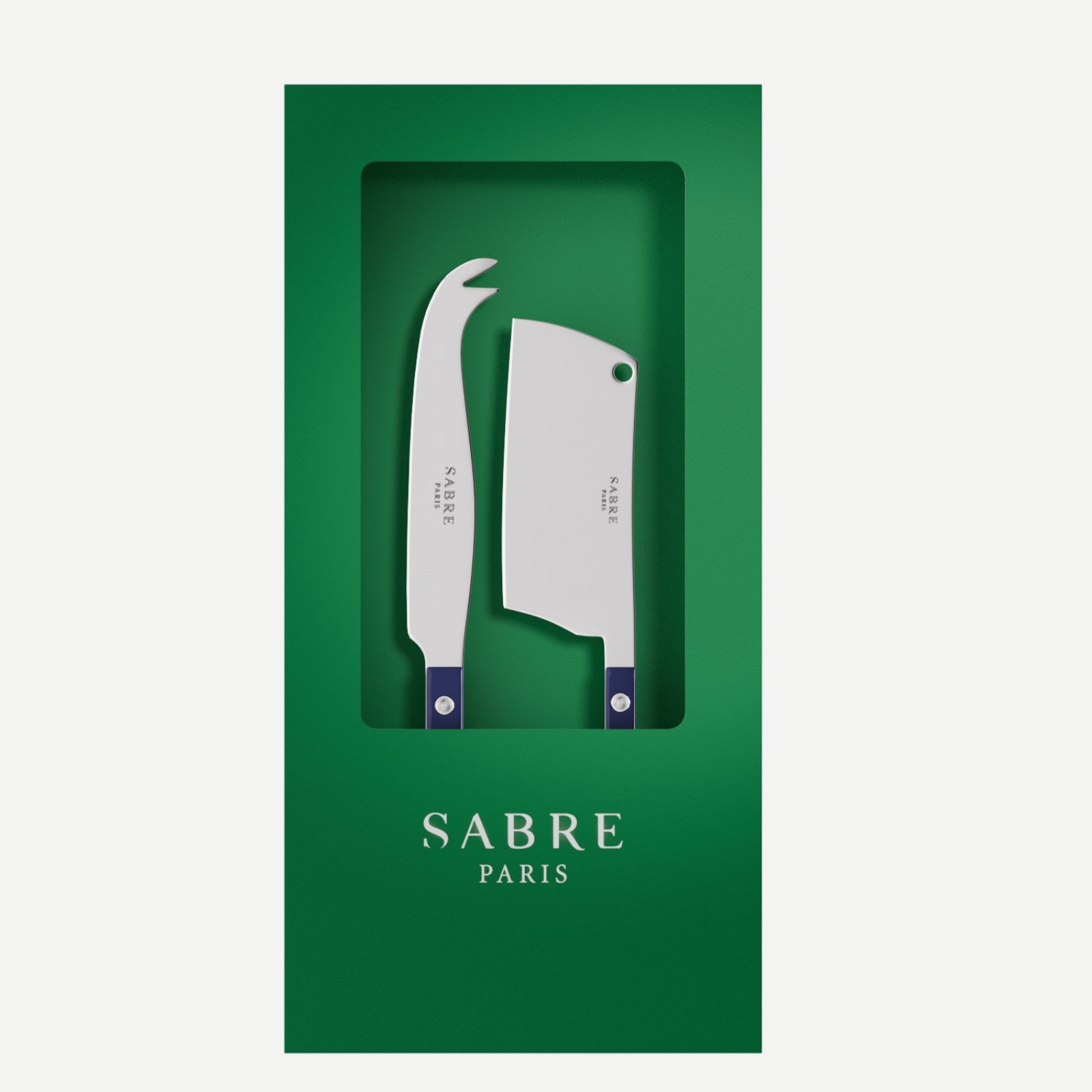 Bistrot Solid, Navy blue - Box of 2 cheese knives