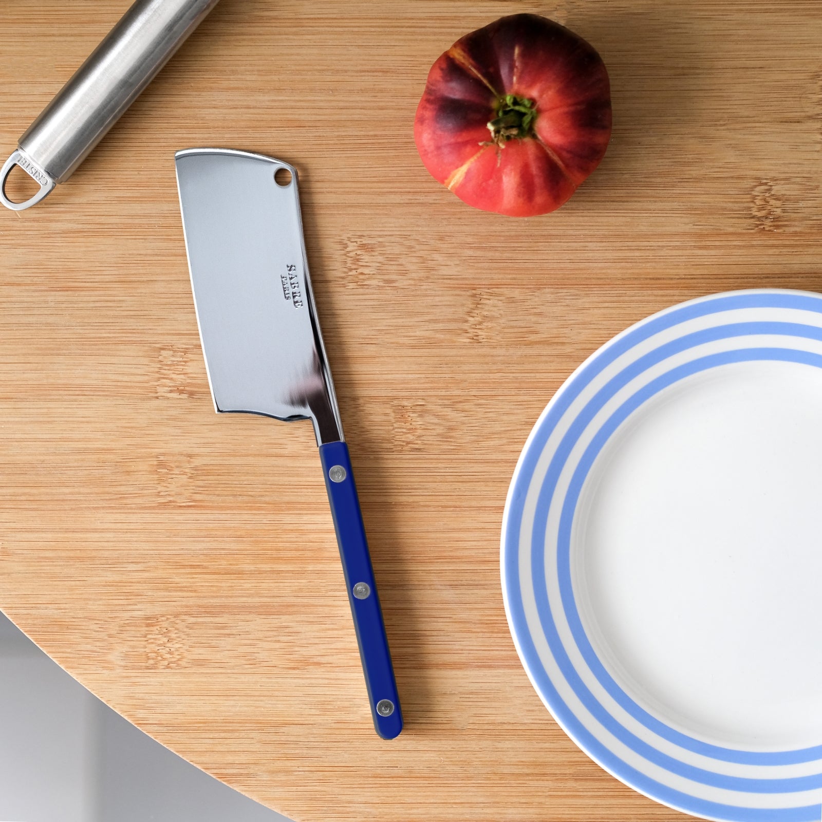 Bistrot Solid, Navy blue - Box of 2 cheese knives