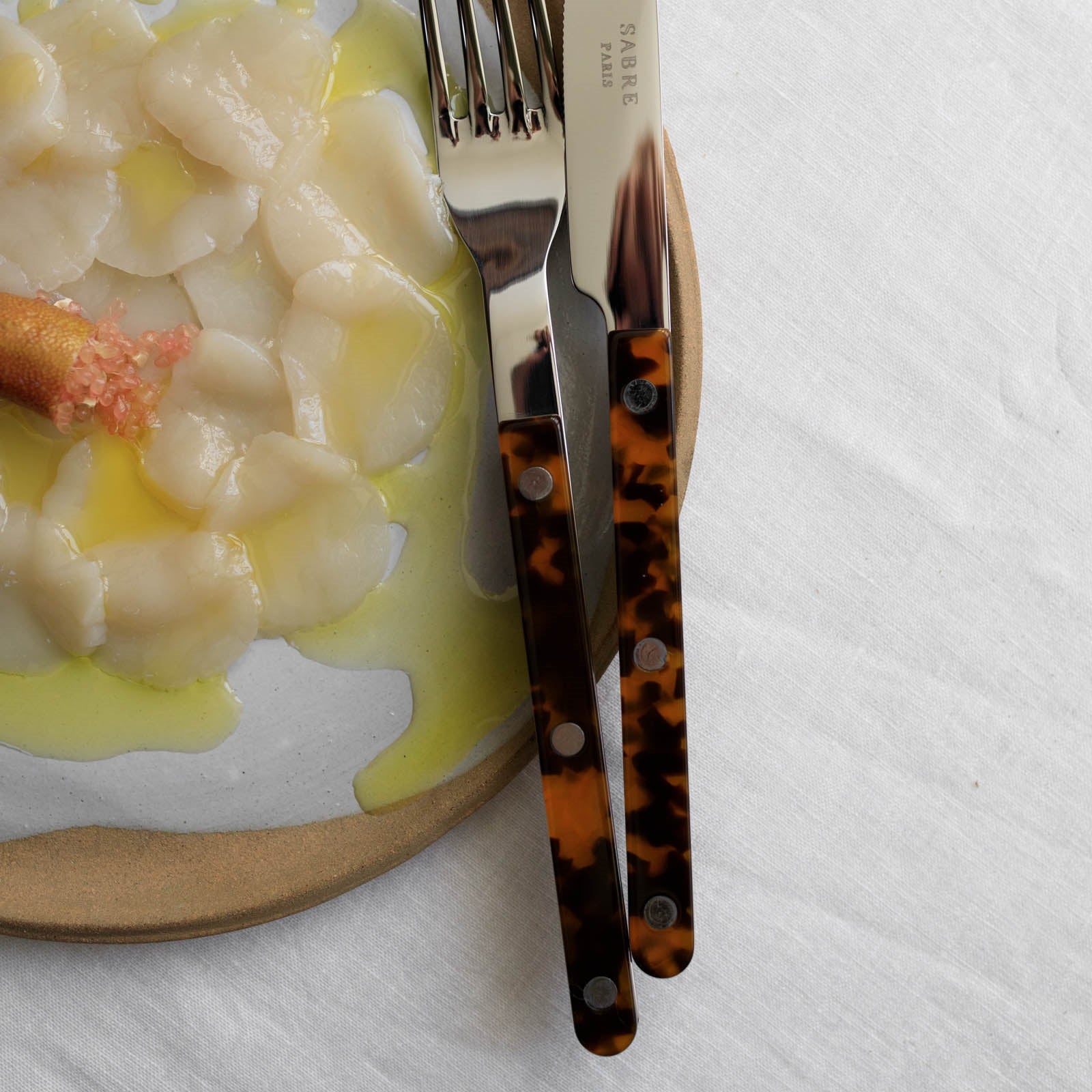 Bistrot Tortue, Effet Écaille - Couteau de table