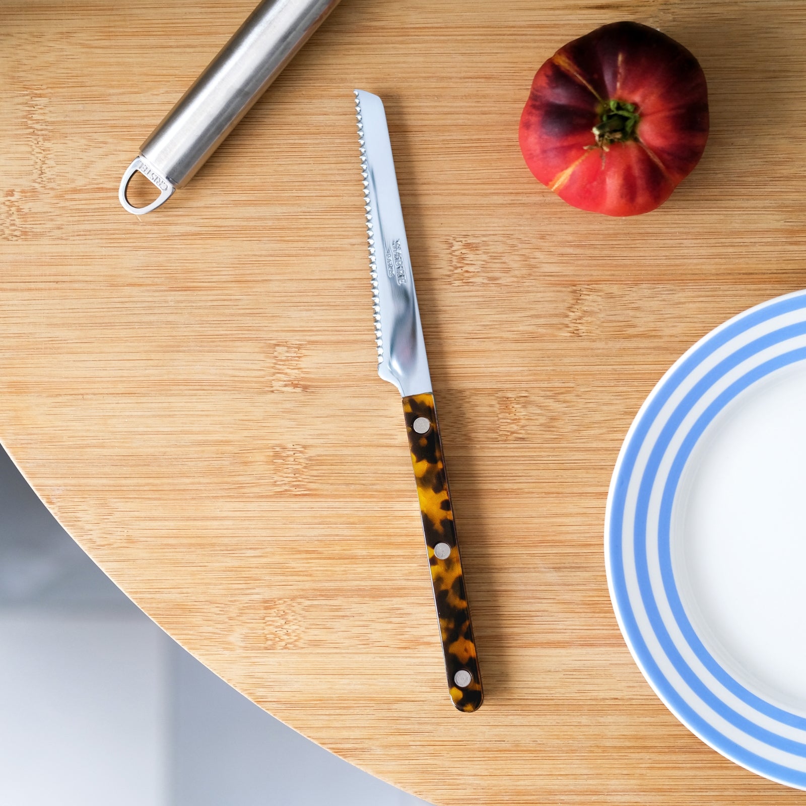 Bistrot Tortue, Effet Écaille - Couteau à tomate