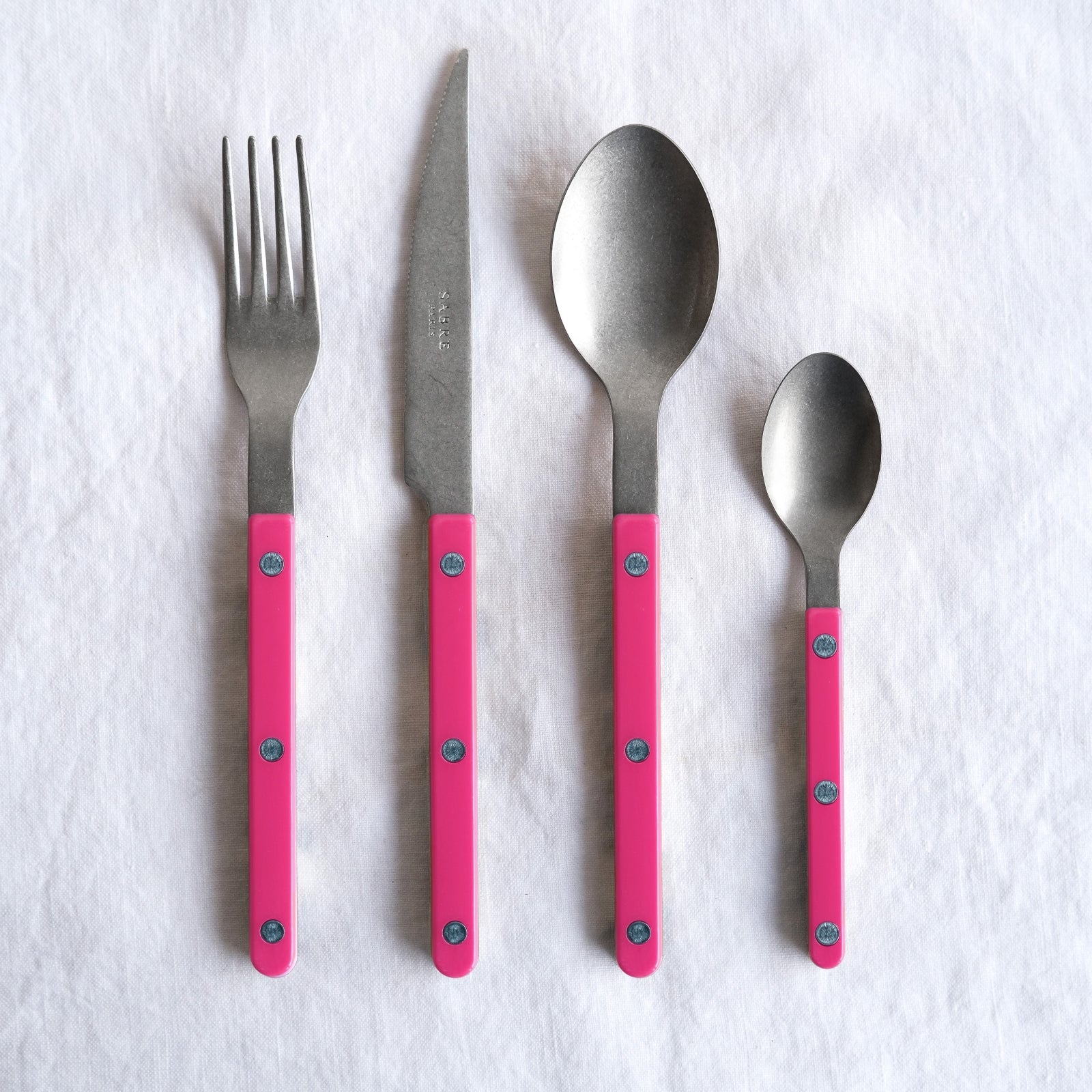 Bistrot Vintage Solid, Raspberry - Soup spoon