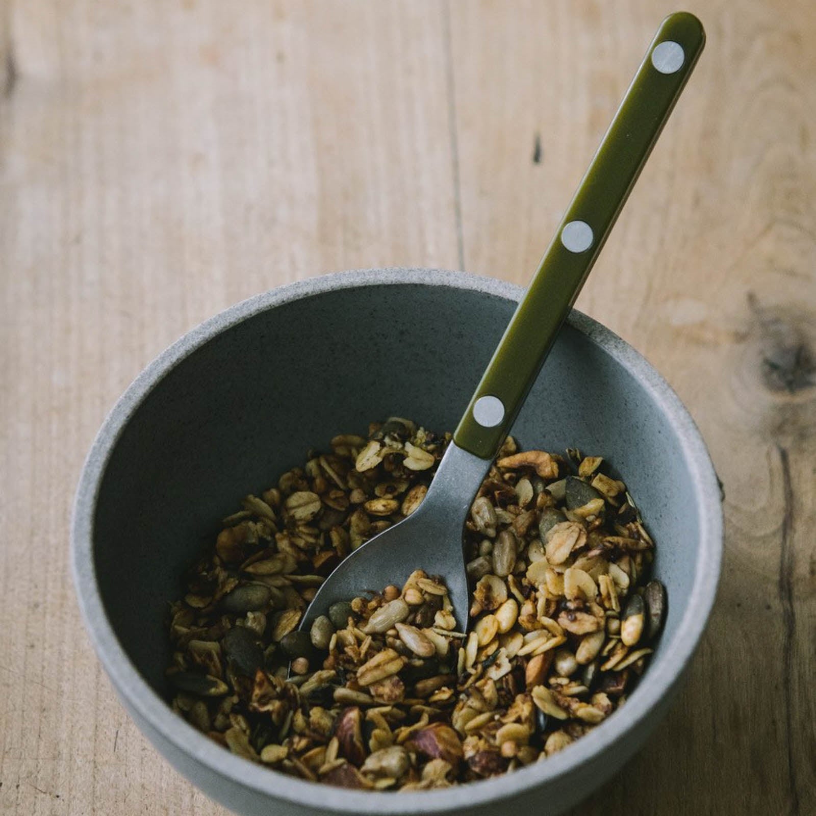Bistrot Vintage Solid, Green fern - Soup spoon