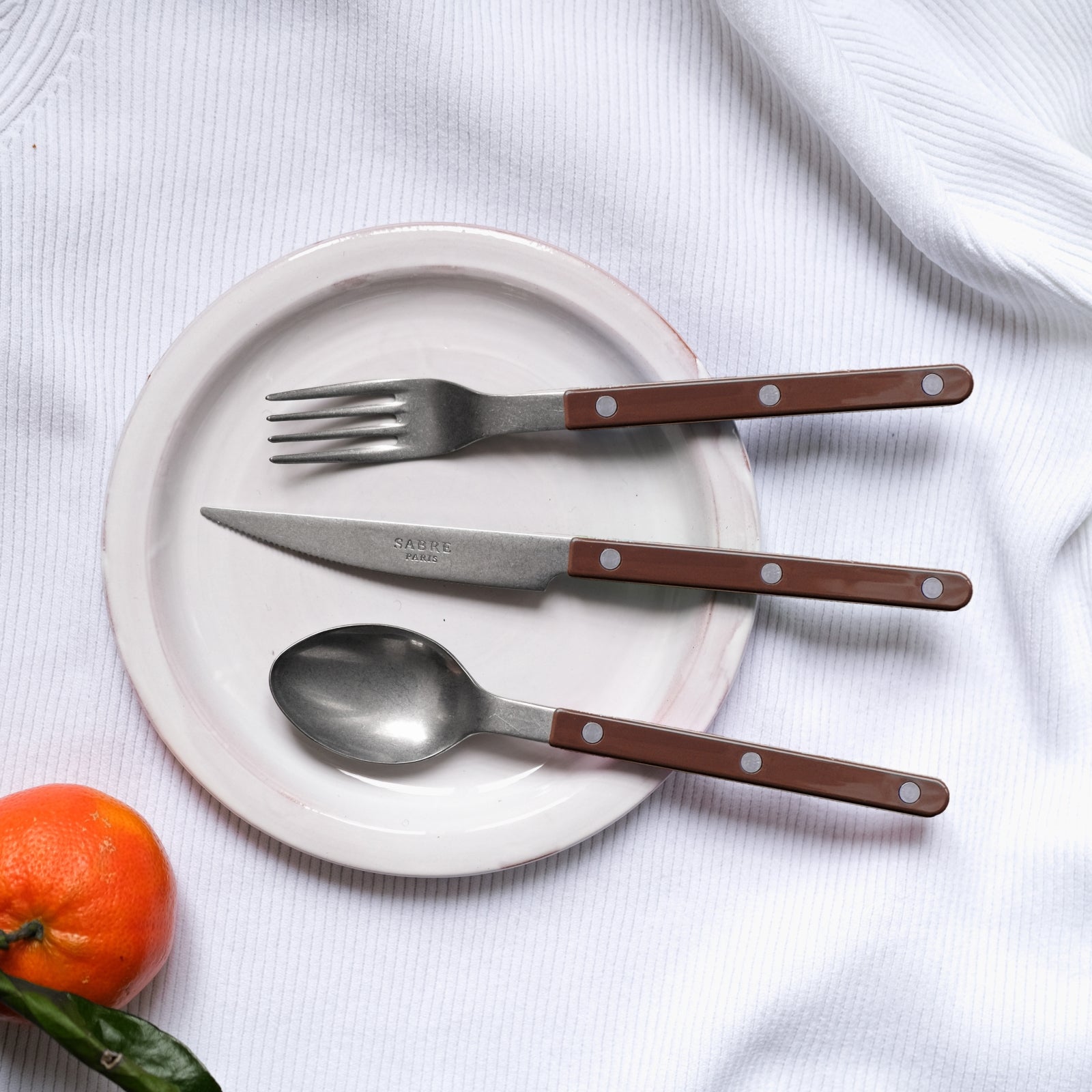 Bistrot Vintage Solid, Schokolade - Dessertmesser