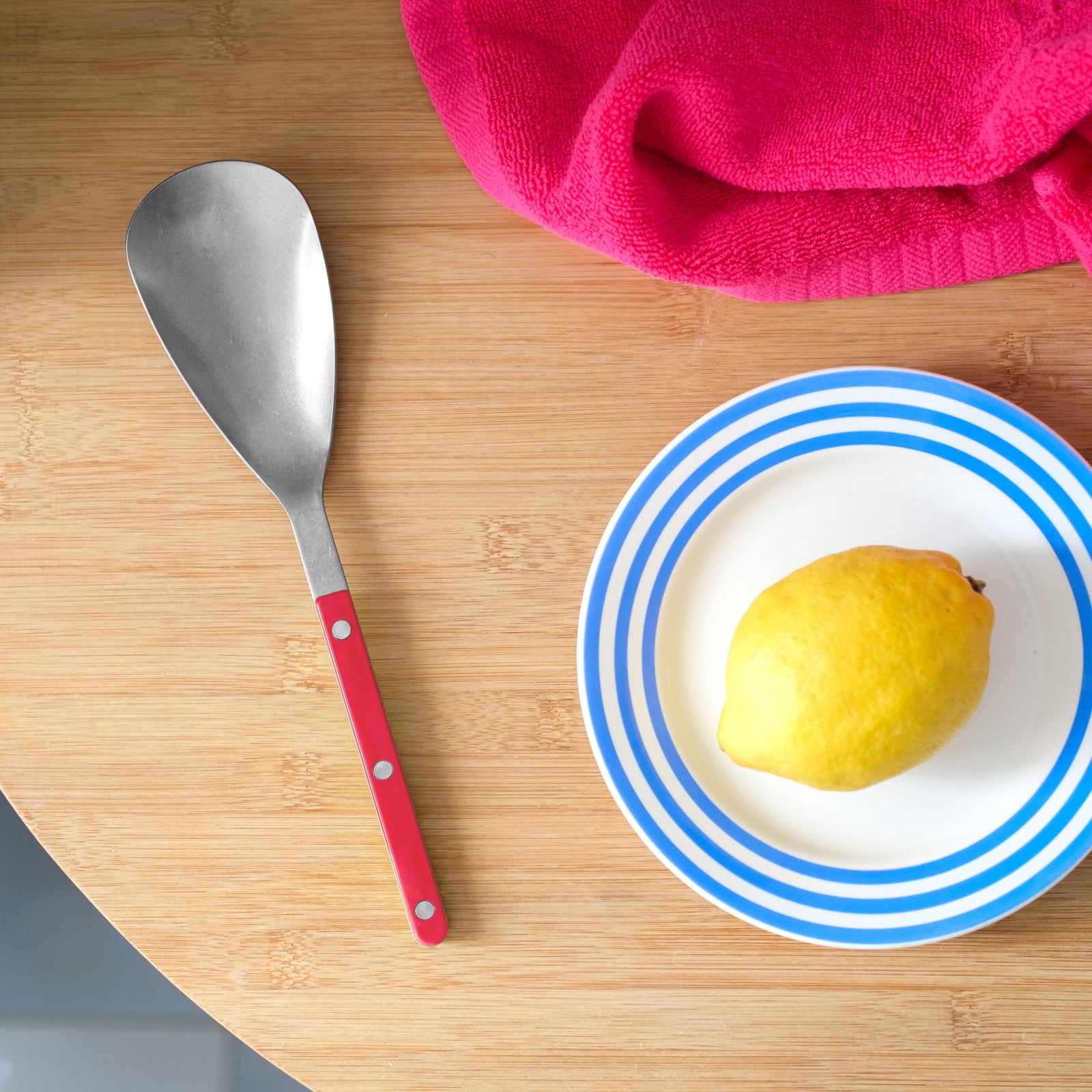 Bistrot Vintage Solid, Red - Rice spoon