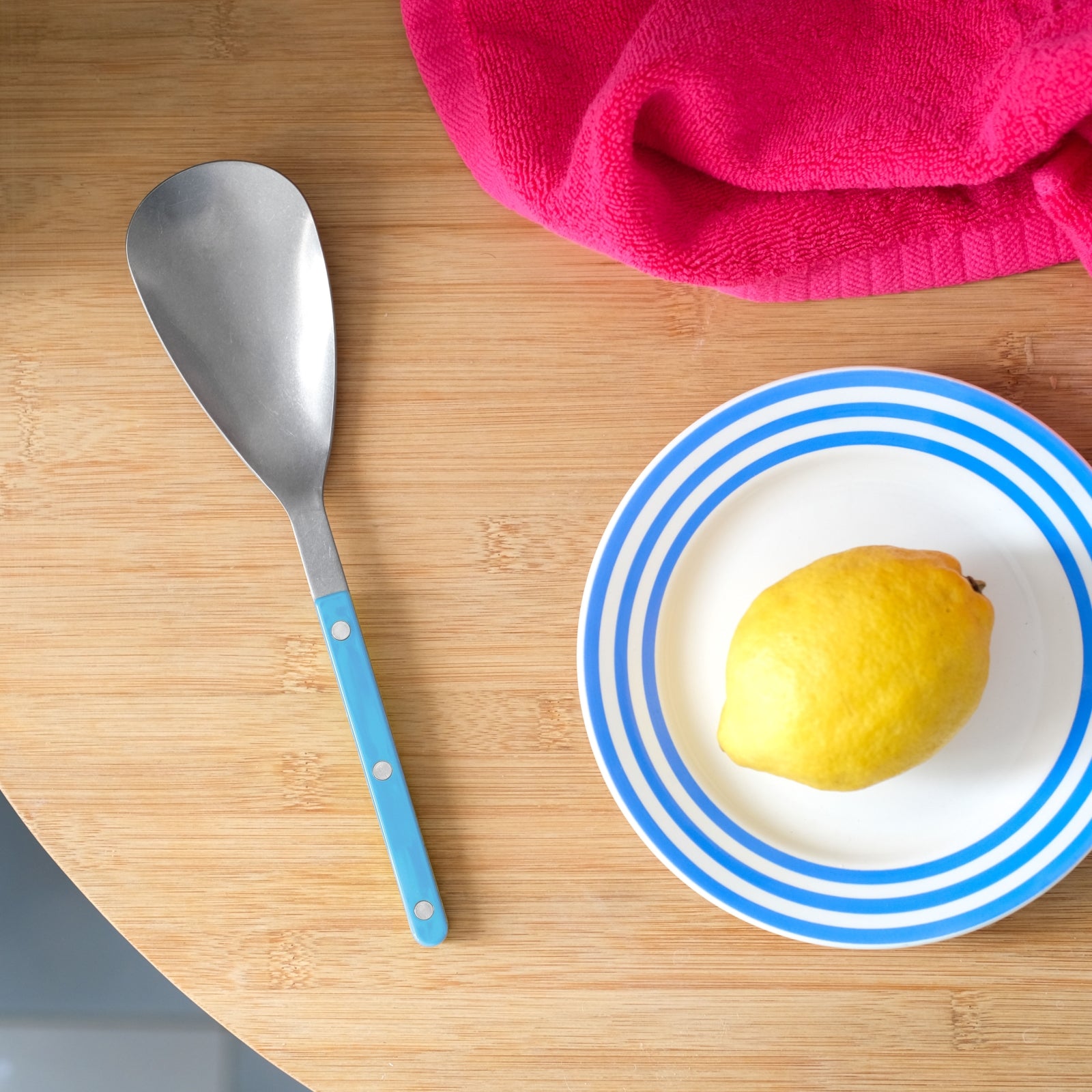 Bistrot Vintage Uni, Bleu pastel - Cuillère à riz