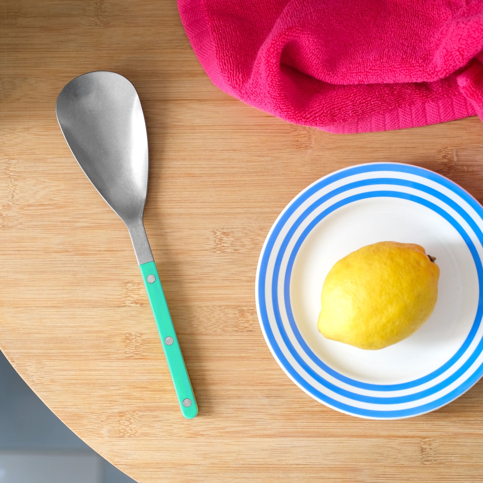 Bistrot Vintage Effen, Pastelgroen - rijstlepel