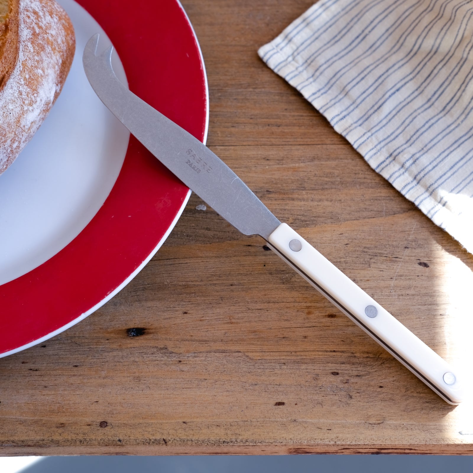 Bistrot Vintage Solid, Weiss - Käsemesser