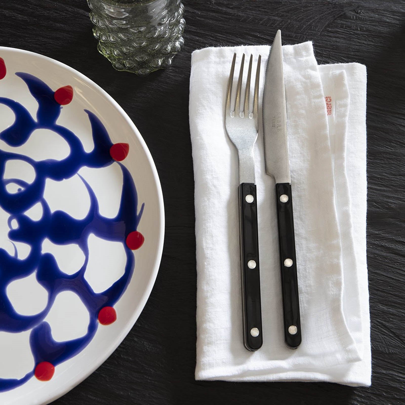 Bistrot Vintage Uni, Noir - Tartineur