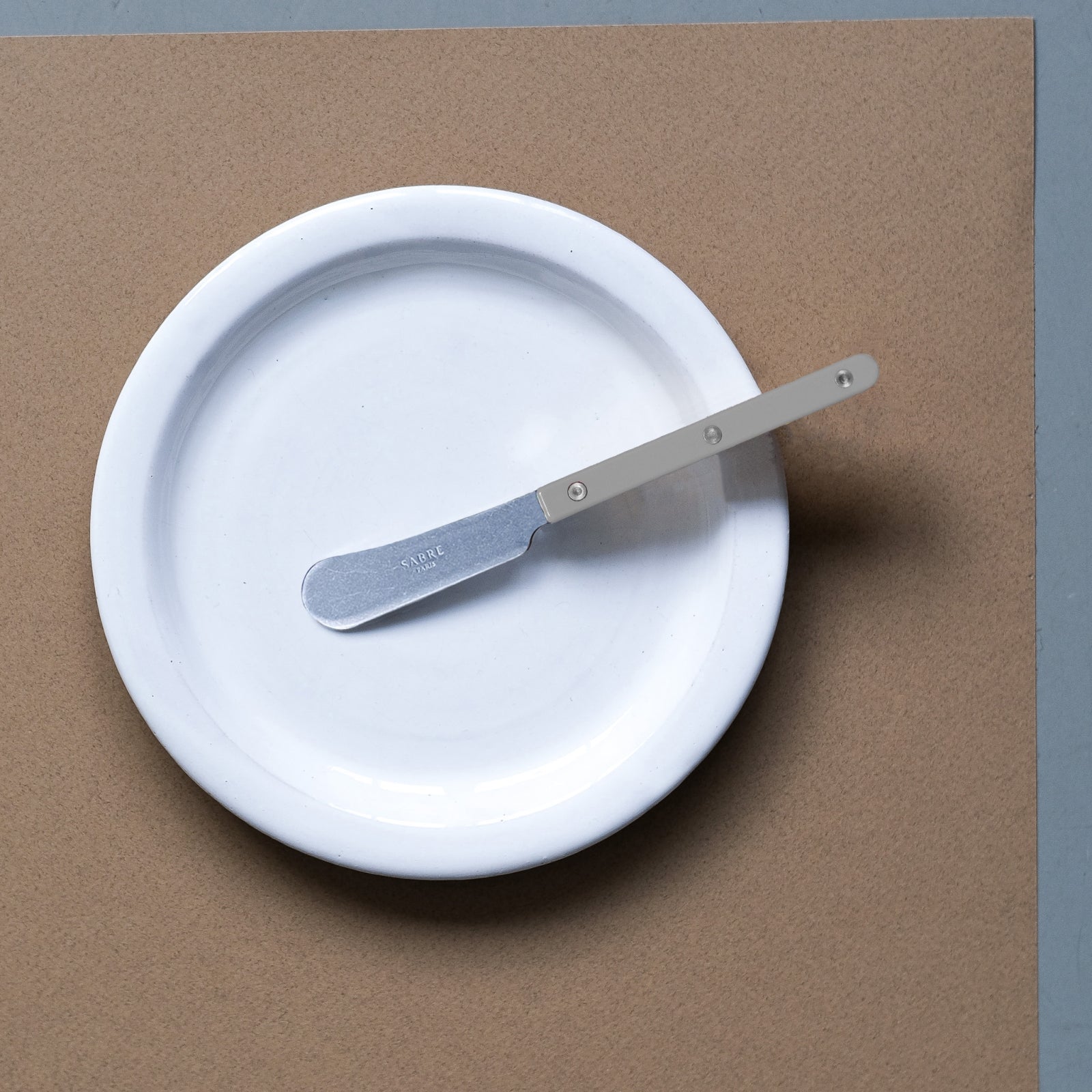 Bistrot Vintage Solid, Grau - Streichmesser