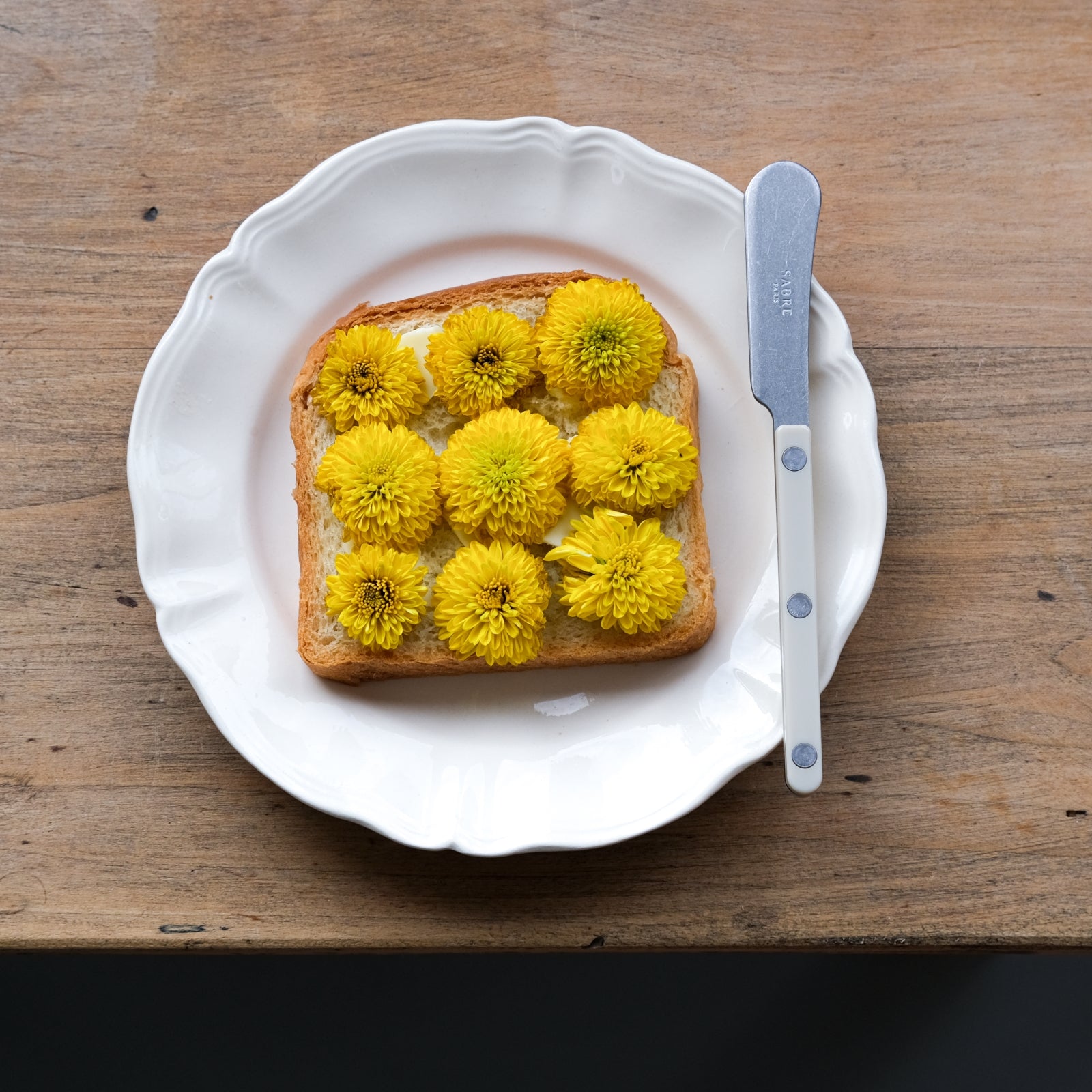 Bistrot Vintage Effen, Wit - botersmeerder