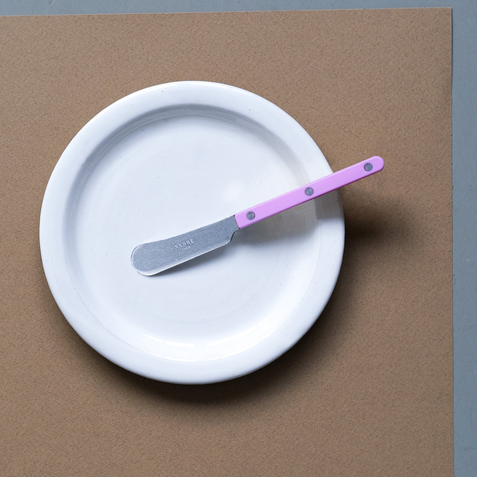 Bistrot Vintage Solid, Rosa - Streichmesser