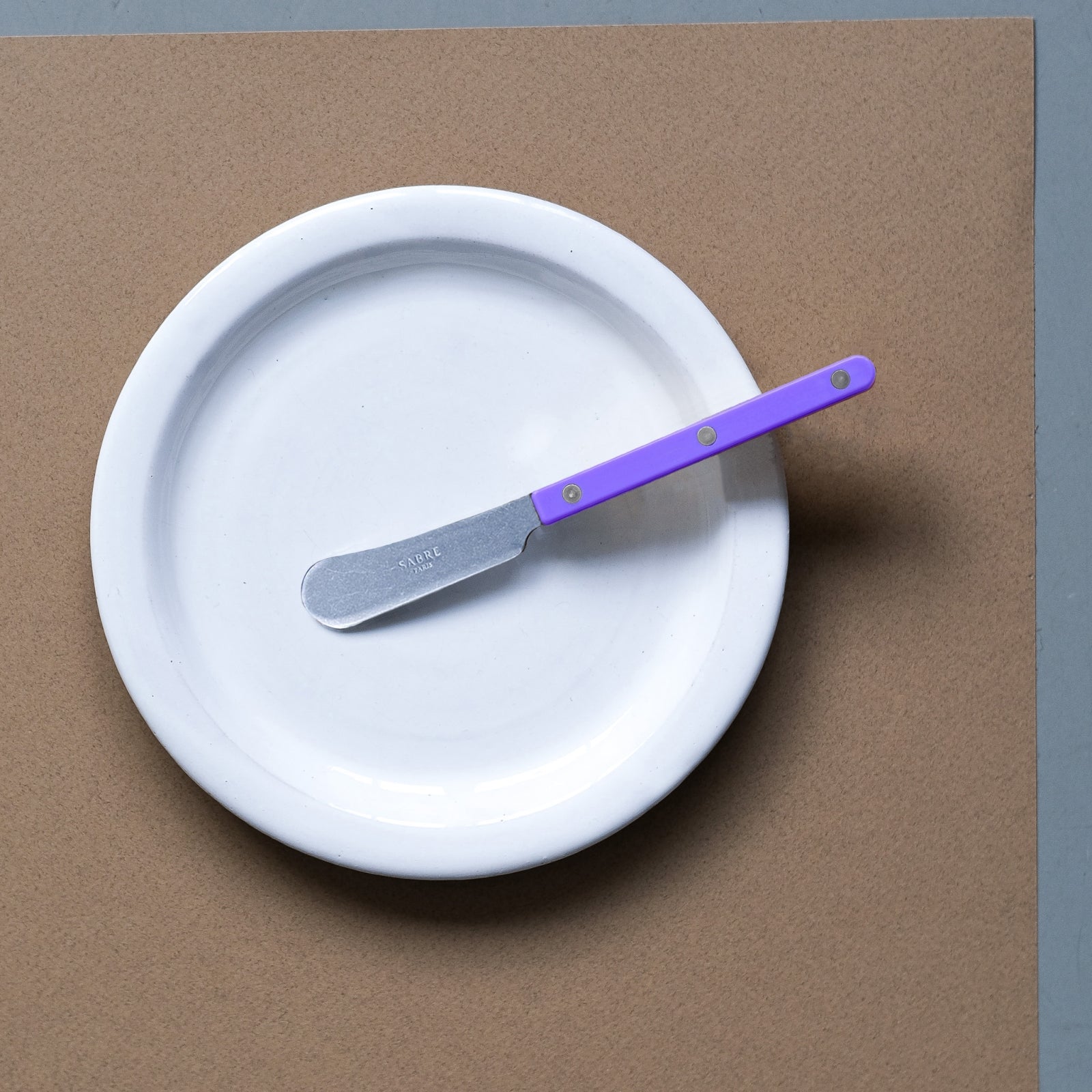 Bistrot Vintage Solid, Purple - Butter spreader