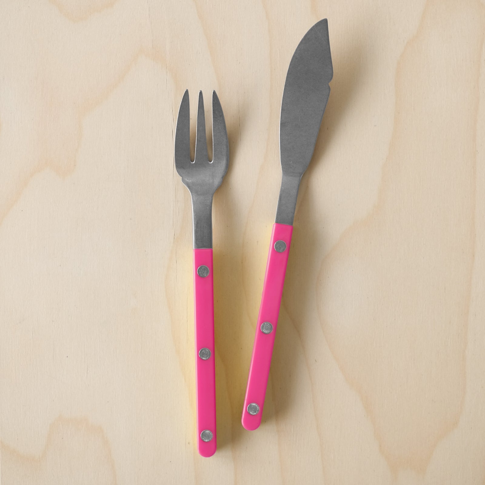 Bistrot Vintage Solid, Raspberry - Fish set