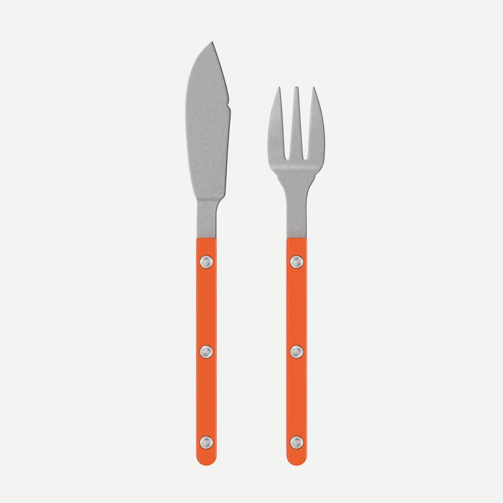 Bistrot Vintage Solid, Orange - Fish set