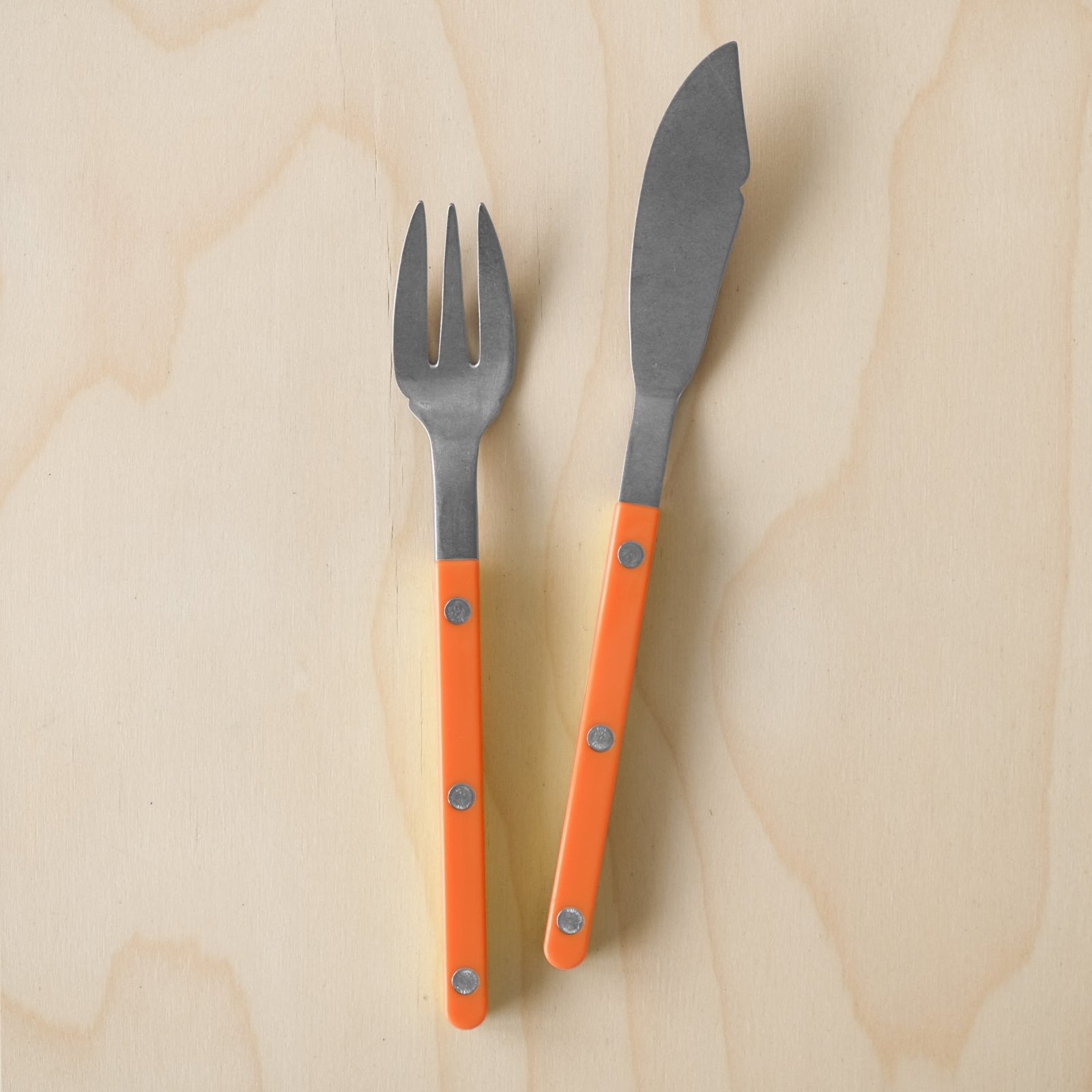 Bistrot Vintage Solid, Orange - Fischbesteck