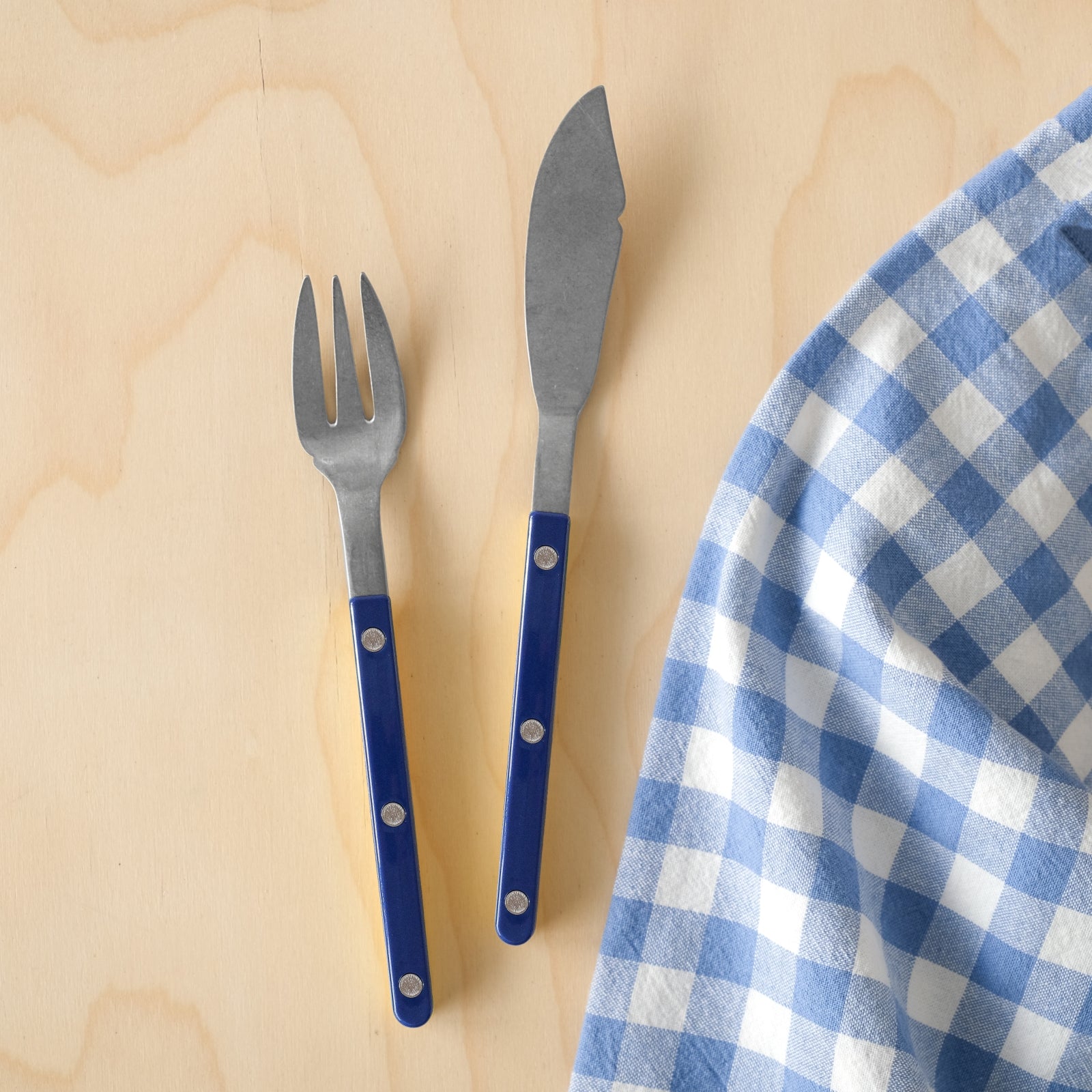 Bistrot Vintage Solid, Navy blue - Fish set