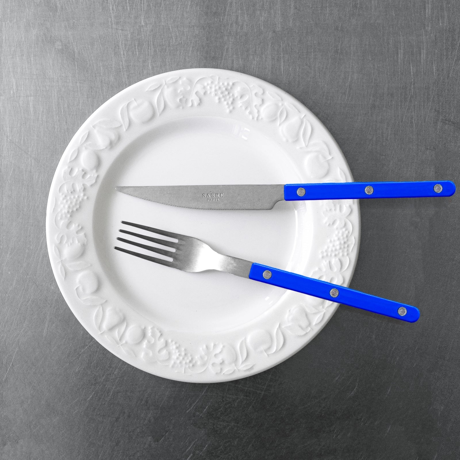 Bistrot Vintage Uni, Bleu outremer