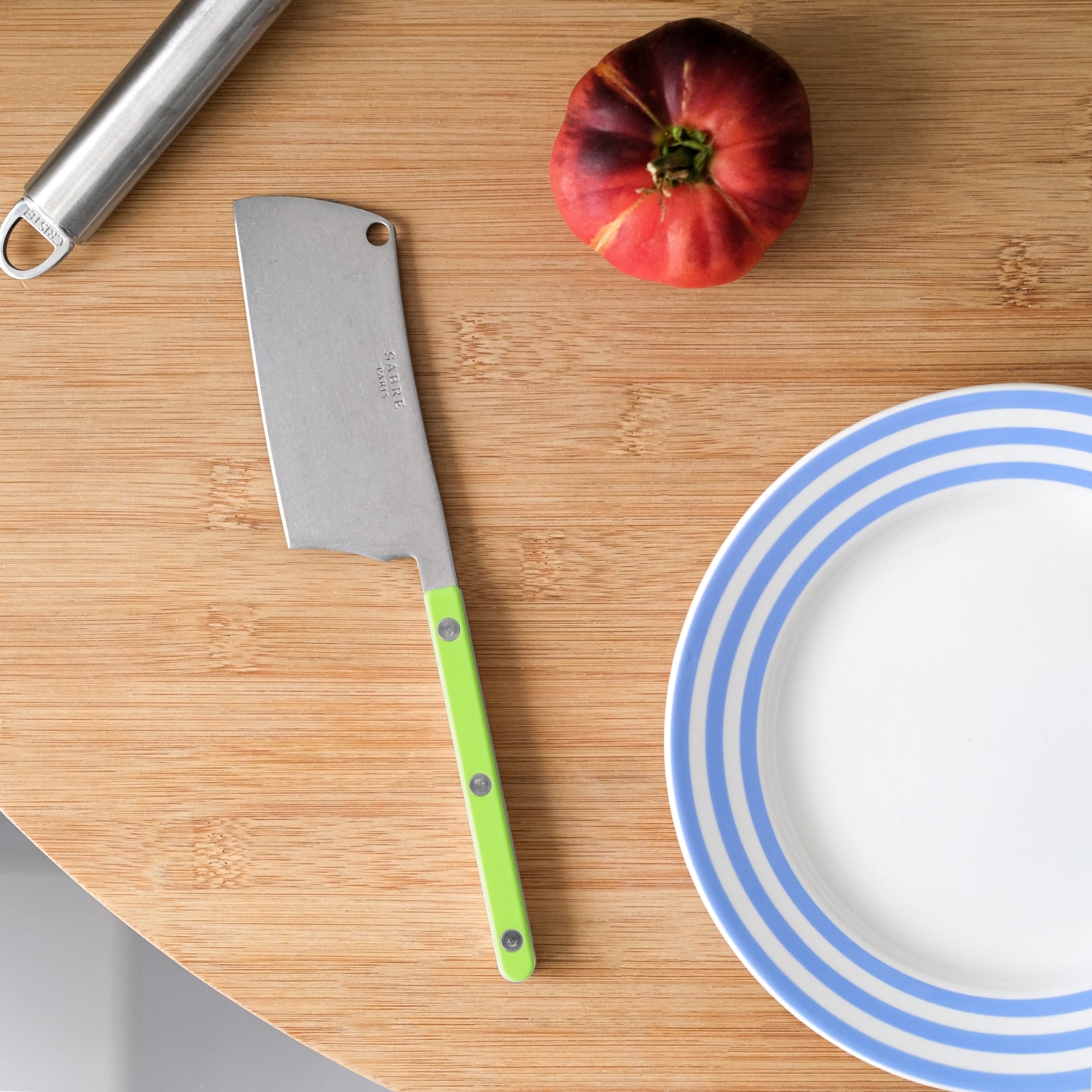 Bistrot Vintage Uni, Lime - Couperet à fromage