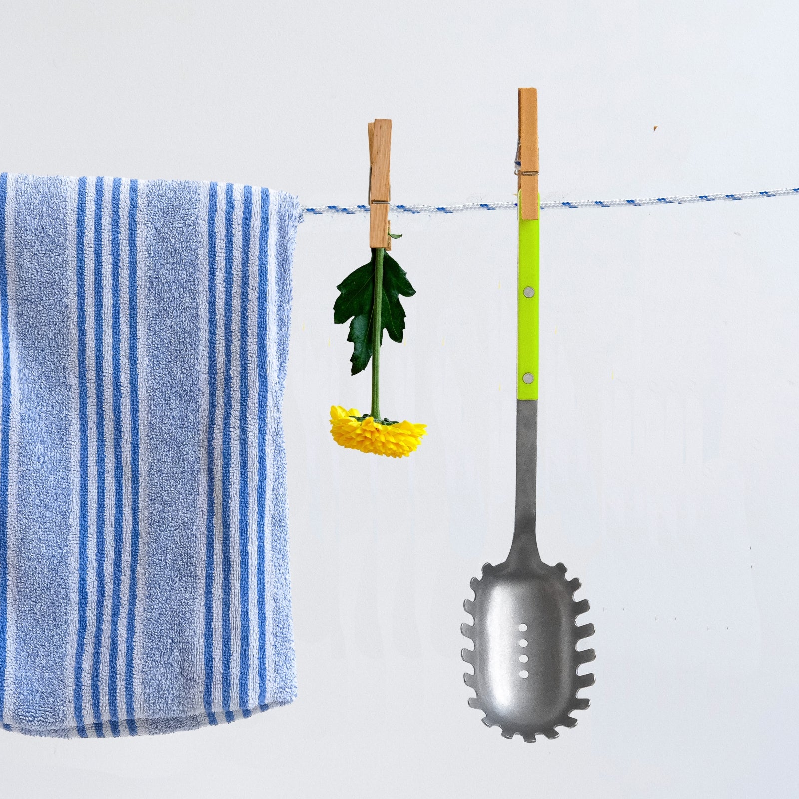 Bistrot Vintage Uni, Lime - Cuillère à spaghetti